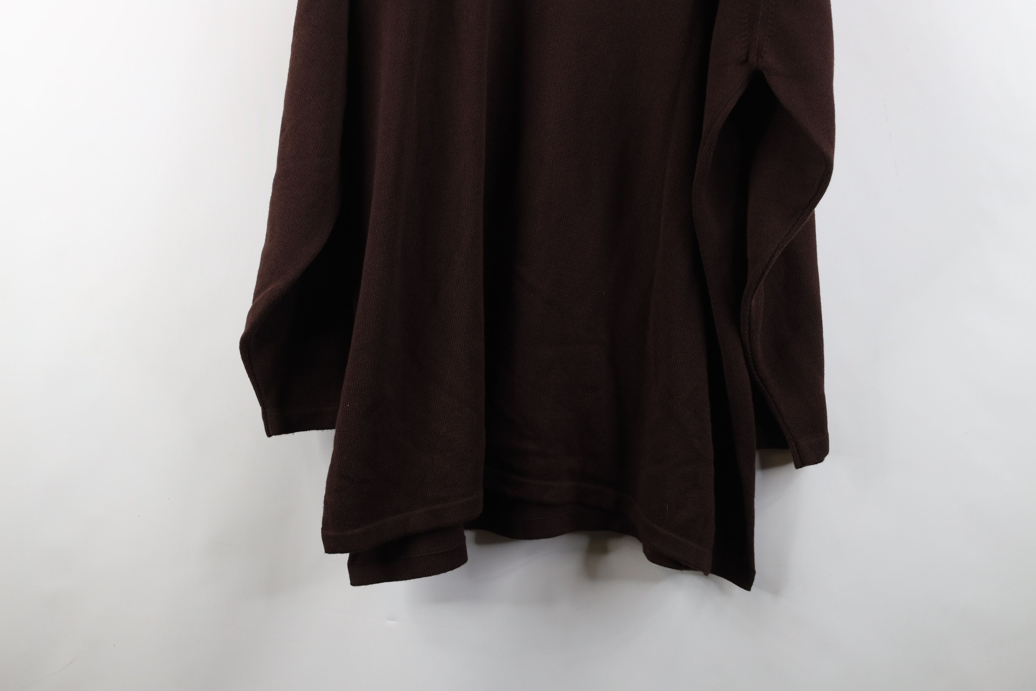 Vintage Deadstock Vintage 90s Streetwear Cotton Knit Sweater Brown Size 3XL / US 20-22 - 10 Thumbnail