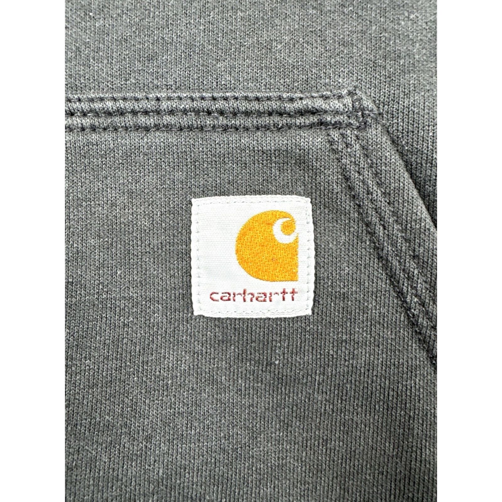 Carhartt Carhartt Hoodie Mens Large Loose Fit Faded Black Workwear Sleeve Logo Size US M / EU 48-50 / 2 - 4 Thumbnail