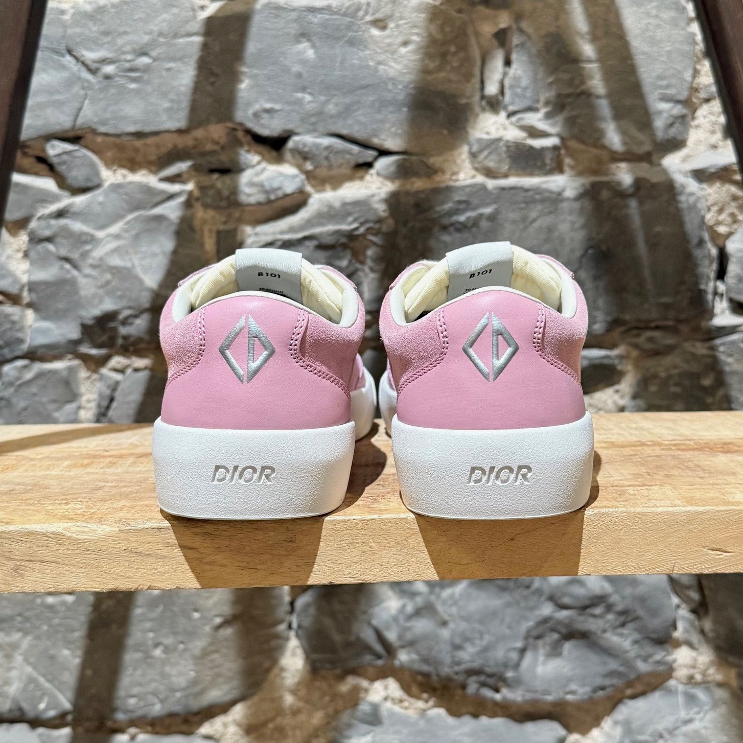 Dior Dior B101 Pink Suede Low-top Sneakers Size US 8 / EU 41 - 6 Thumbnail