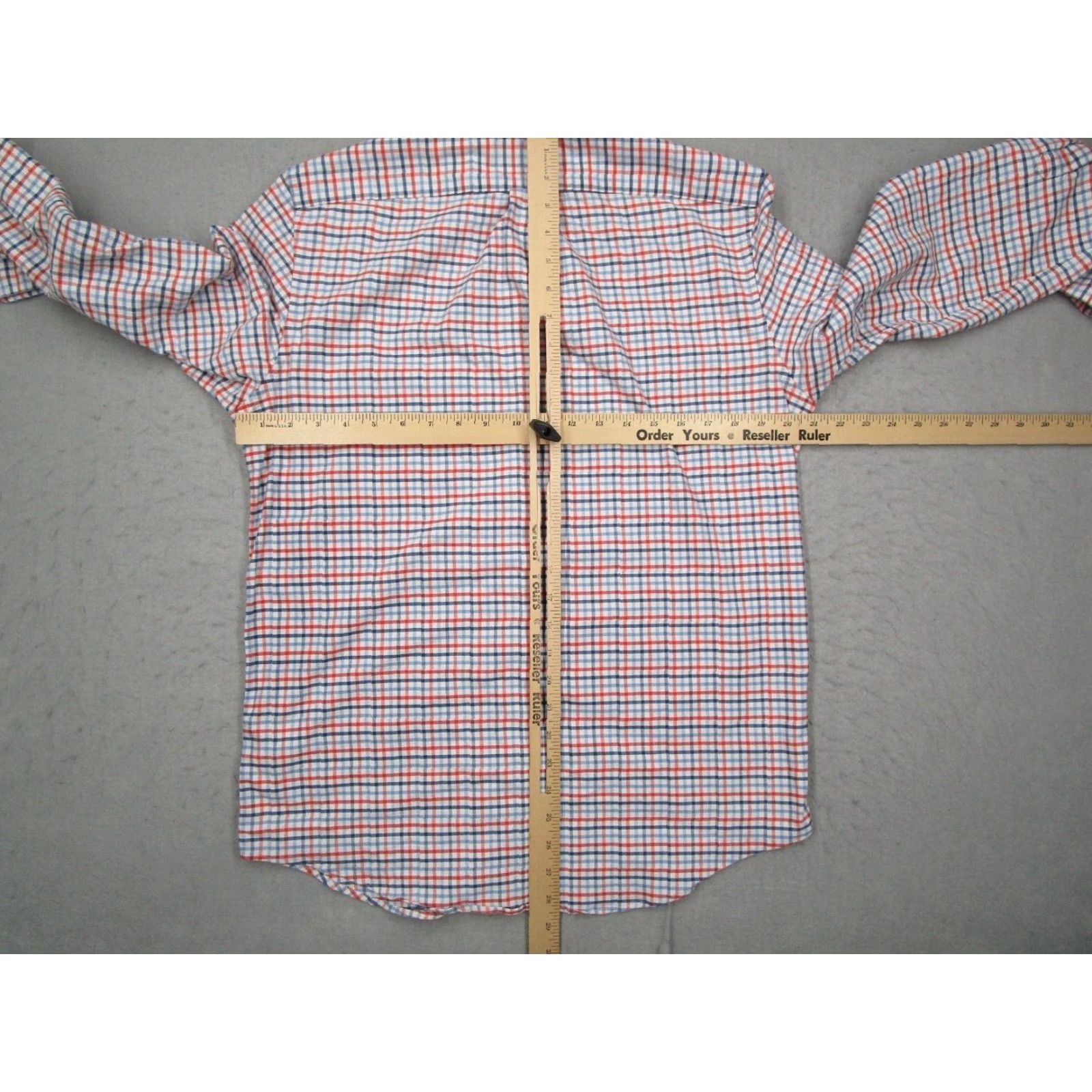 Vineyard Vines VINTAGE Vineyard Vines Men's Shirt Slim Fit Button-Up Casual Check Blue Cotton Blend M Size US M / EU 48-50 / 2 - 5 Thumbnail