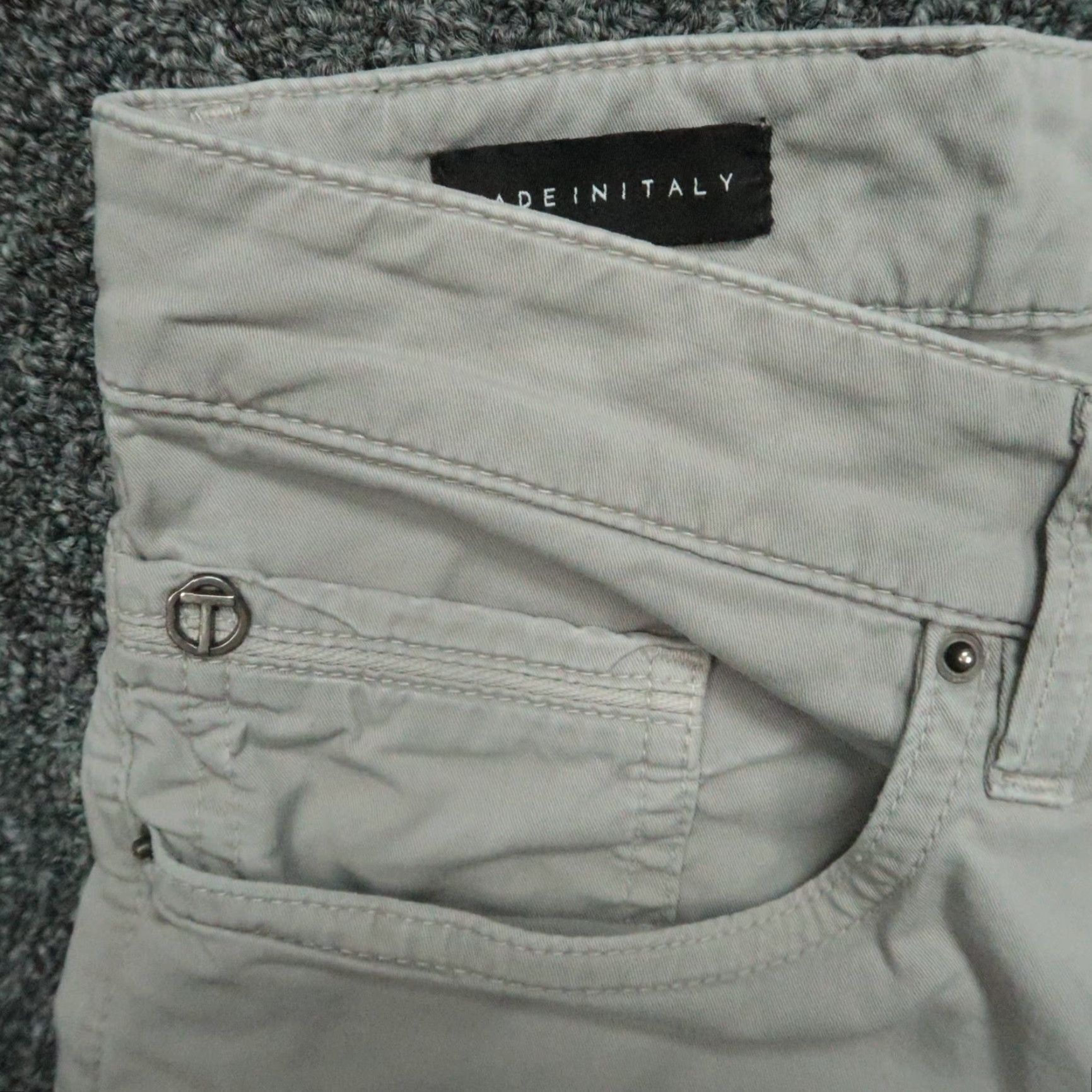 Vintage Teleria Zed Pants Men 30x26 Gray 5 Pocket Trouser Indigozed Cobra 19 Italy - 5-Pocket | Chino | Gray | Men’s Pants Size US 30 / EU 46 - 3 Thumbnail