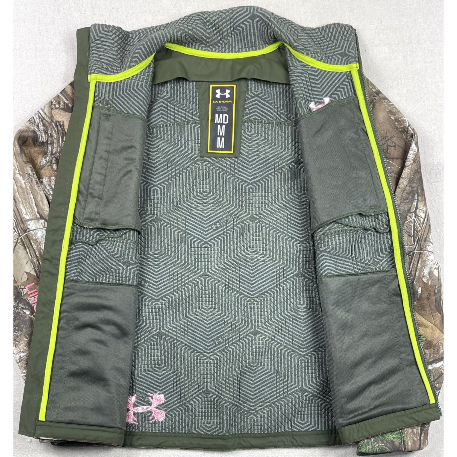 Under Armour Under Armour Jacket Women RealTree Scent Control UA Storm Full Zip Breathable Multicolor Pink Size M Womens Size M / US 6-8 / IT 42-44 - 3 Thumbnail