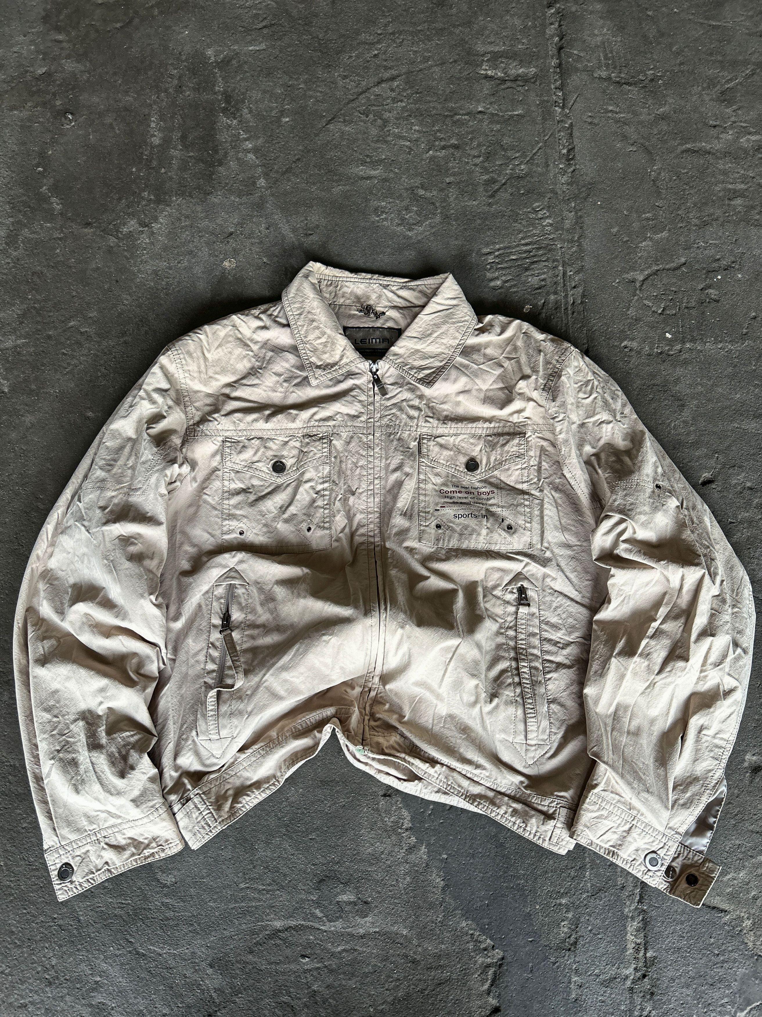 Vintage Beige Lightweight Utility Jacket Vintage Y2K Streetwear Coat Size US L / EU 52-54 / 3 - 1 Thumbnail