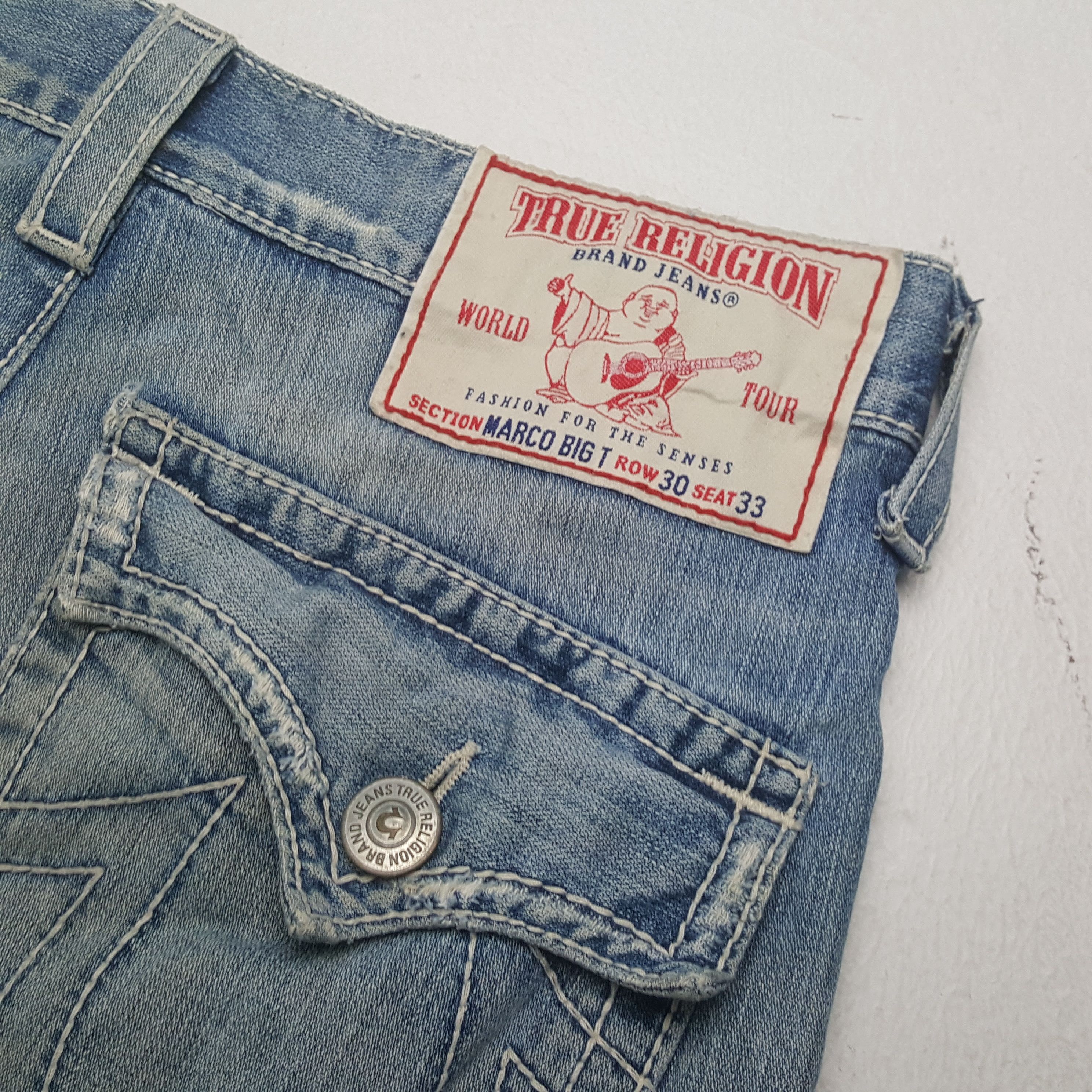 True Religion × Vintage Vintage True Religion American Brand Distressed Jeans Size US 33 - 6 Thumbnail