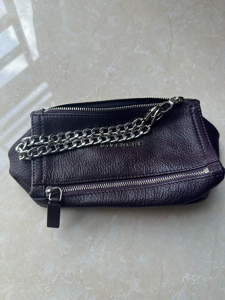 Givenchy Givenchy Small square box clutch, dark grape purple Size ONE SIZE - 5 Thumbnail
