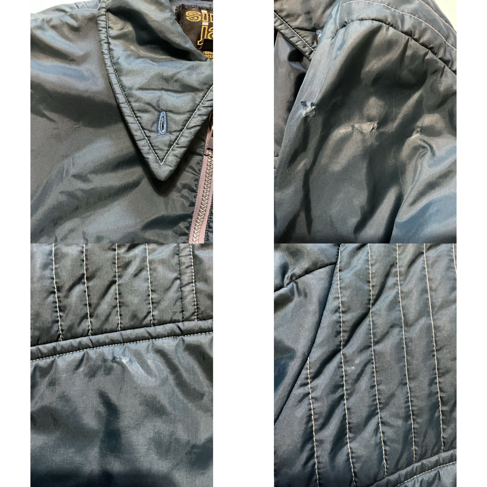 Vintage VINTAGE Sir Jac Polyester Navy Blue Puffer Parka Full Zip Work Long Jacket XL Adults Blue Parka 1980s Mens Size US XL / EU 56 / 4 - 8 Thumbnail