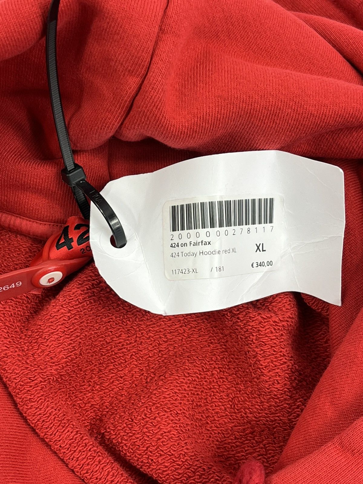 424 LOGO PRINT HEAVY WEIGHT OVERSIZED HOODIE Size US XL / EU 56 / 4 - 8 Thumbnail