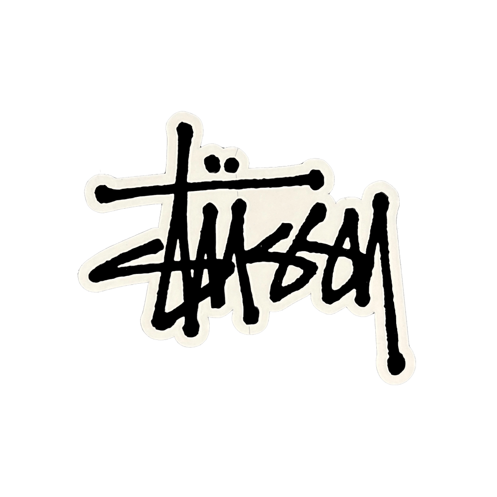 Stussy Stüssy Logo Sticker Black Size ONE SIZE - 1 Thumbnail