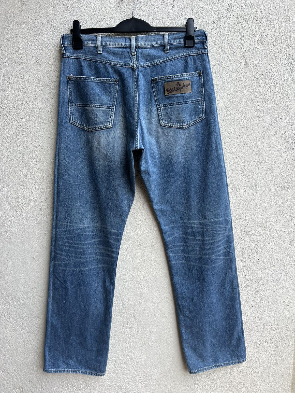 Bape Bathing Ape Nigo Era Wranlger Inspired Distress Denim Jeans Size US 32 / EU 48 - 16 Thumbnail