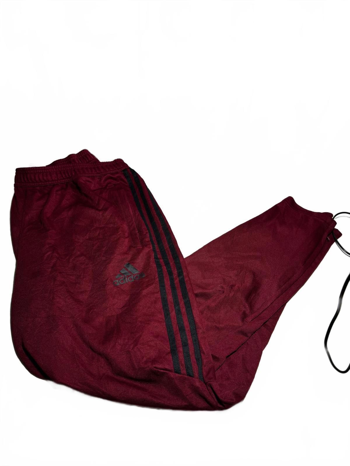 Adidas Men's Adidas Maroon Tracksuit Bottoms Size US 36 / EU 52 - 2 Thumbnail