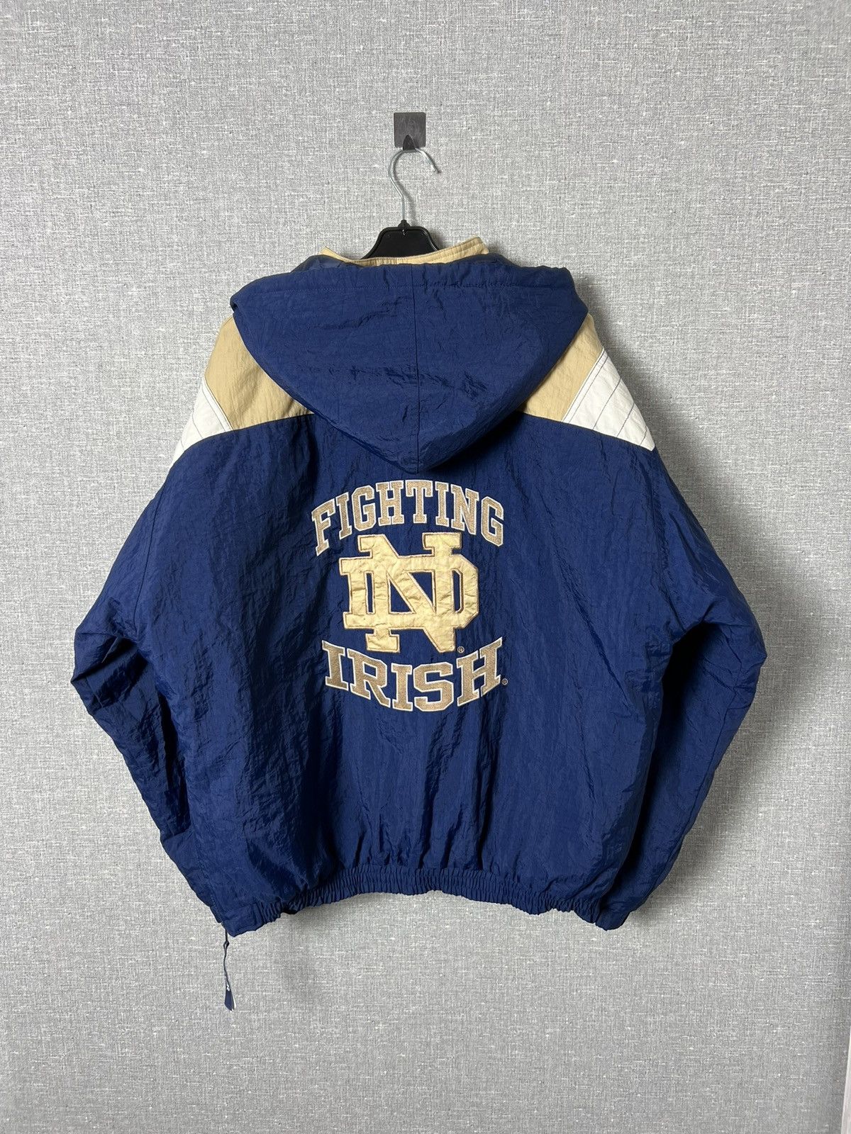 Starter 90s Starter Notre Dame Fighting Irish Nylon Bomber Jacket Size US L / EU 52-54 / 3 - 1 Thumbnail