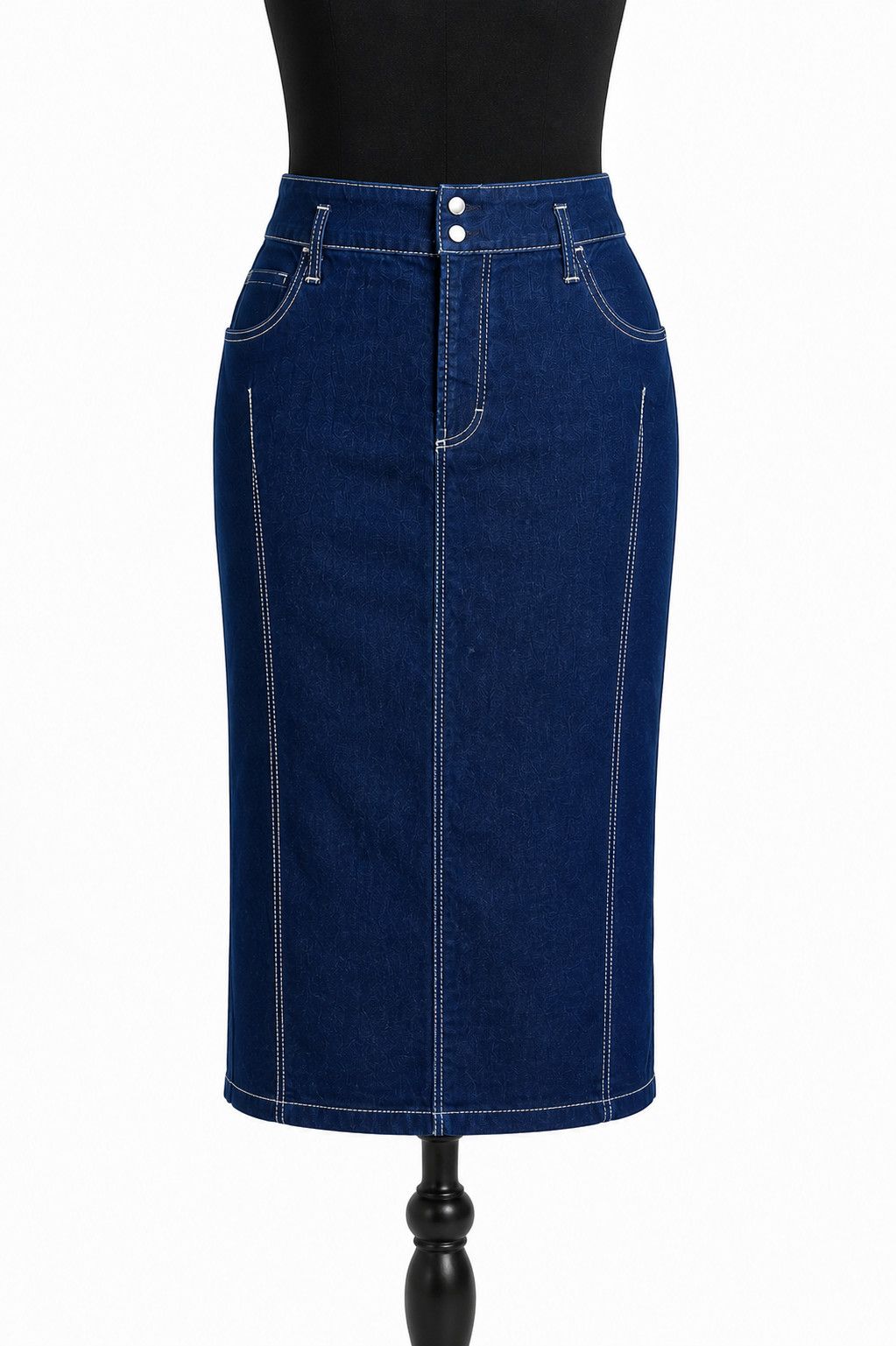 Gianfranco Ferre Gianfranco Ferré Jeans Dark Denim Pencil Skirt, IT 42, M Size 28" / US 6 / IT 42 - 1 Thumbnail