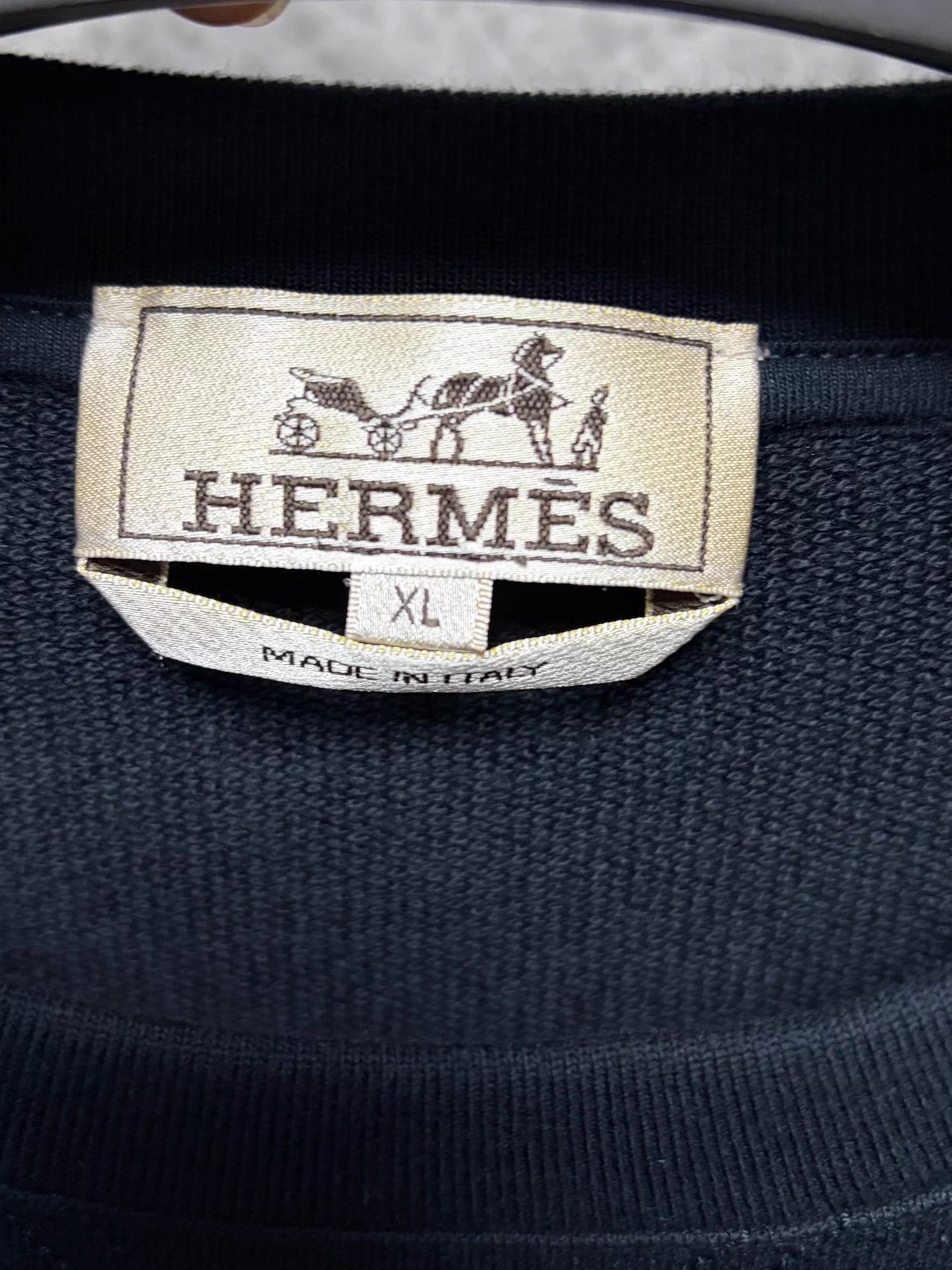 Hermes Hermes men's short-sleeve T XL navy blue Size US XL / EU 56 / 4 - 3 Thumbnail