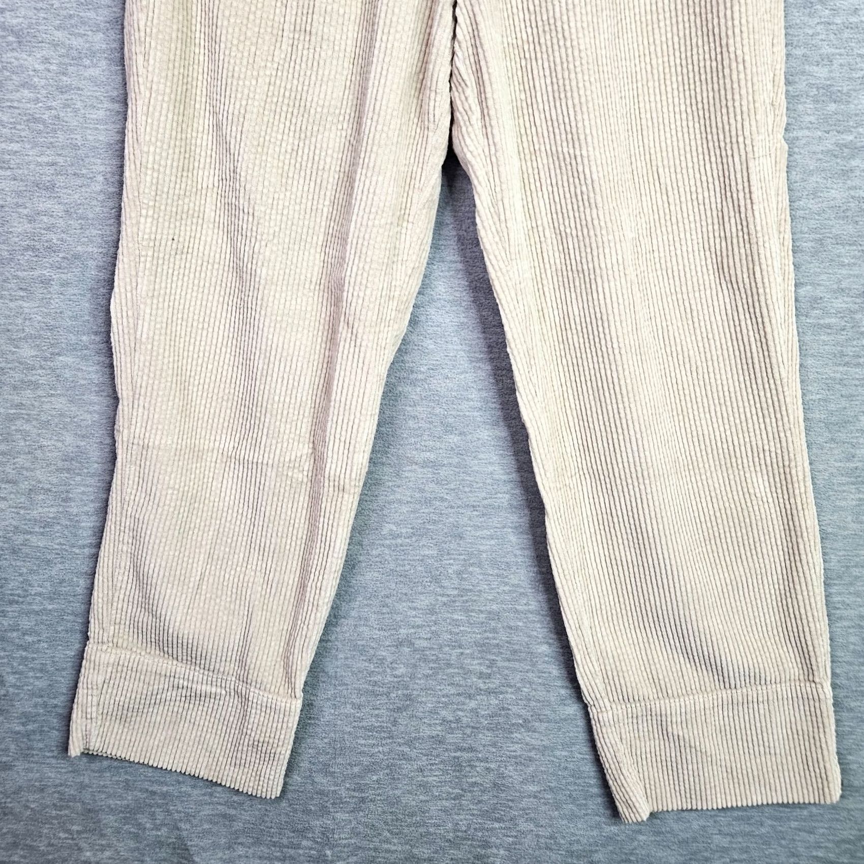 Vintage American Vintage Women's Ivory Pockets Corduroy Straight Leg Pants XS Size 26" / US 2 / IT 38 - 4 Thumbnail