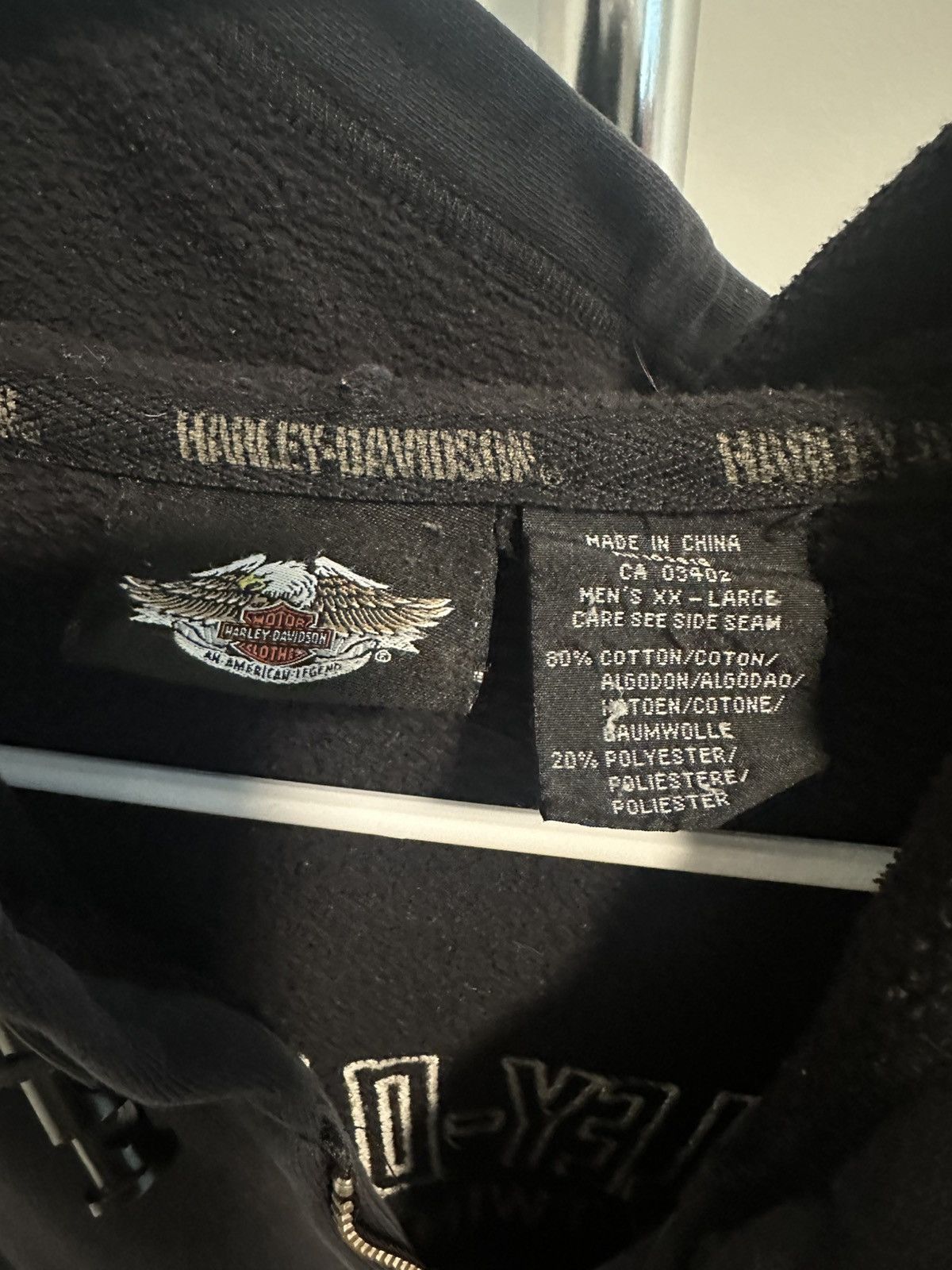 Harley Davidson Vintage Harley Davidson full zip hoodie Size US XL / EU 56 / 4 - 3 Thumbnail
