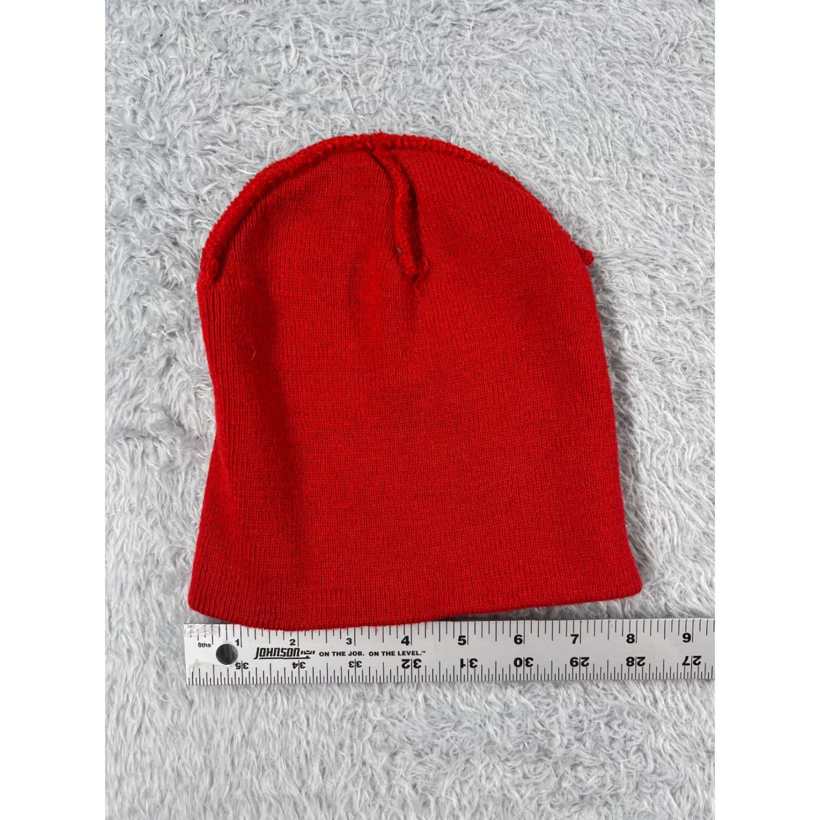 Logo 7 SSM Beanie Toque Adult One Size Red Knit Embroidered Logo Acrylic Ski Outdoors Size ONE SIZE - 5 Thumbnail