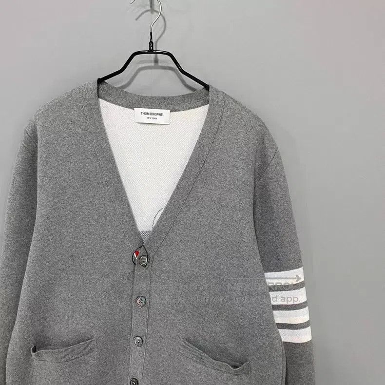 Thom Browne Thom Browne Little Lion Color Label Four Stripe Knit Cardi Size US XL / EU 56 / 4 - 2 Thumbnail