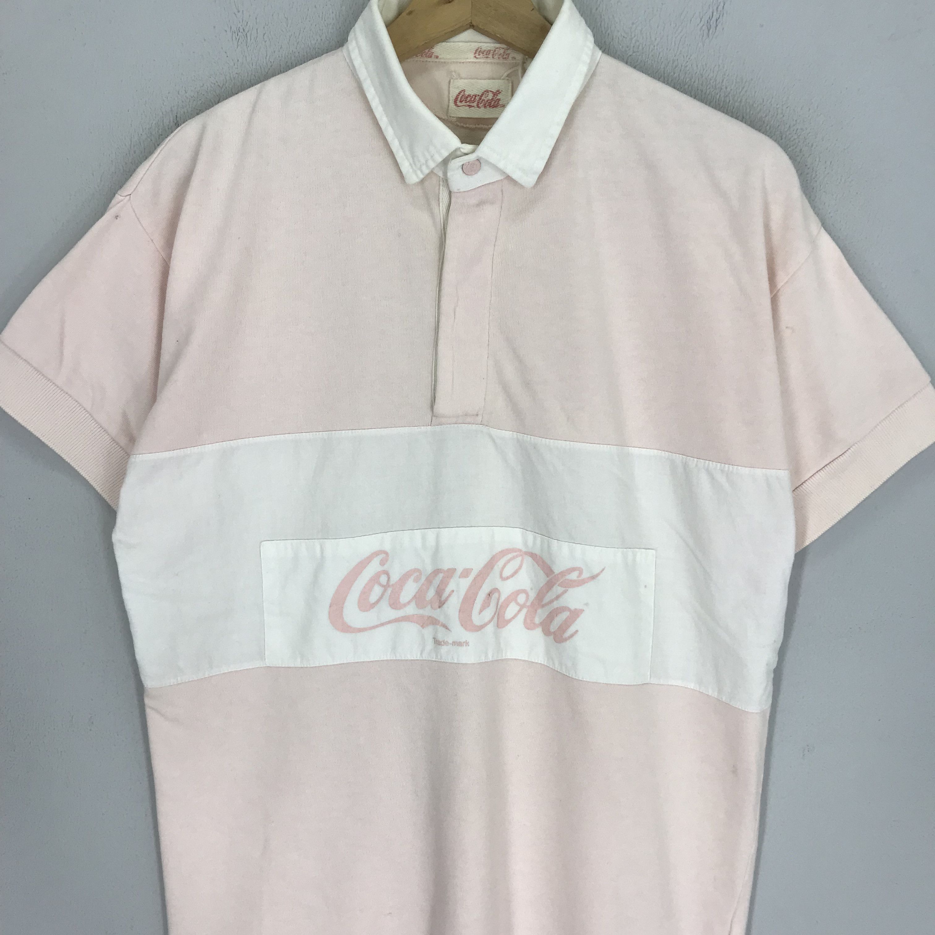 Coca Cola × Vintage Vintage 90s Coca Cola Polo Rugby Shirt Size US M / EU 48-50 / 2 - 3 Thumbnail