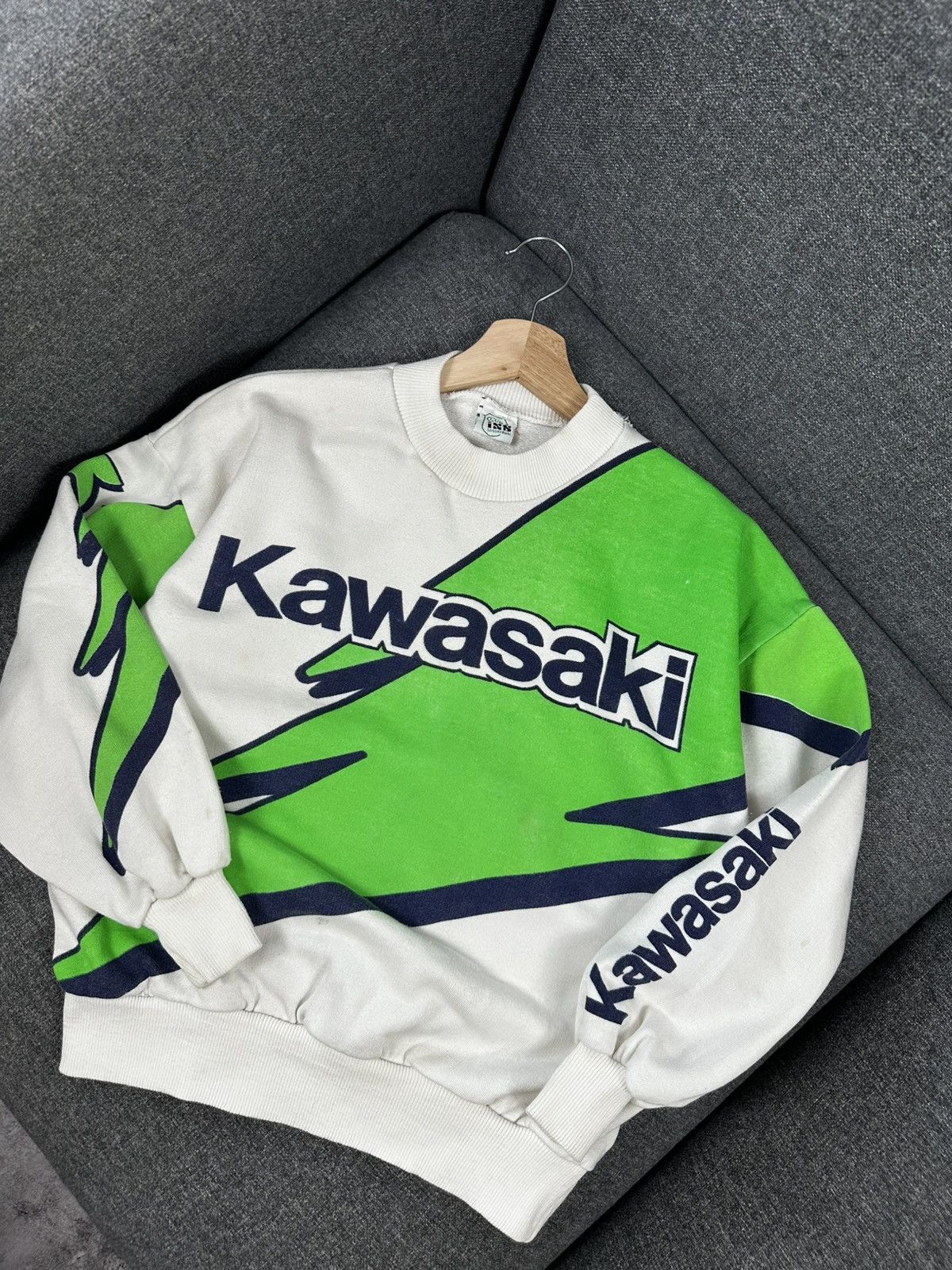 Vintage Vintage Kawasaki IXS Club Racing Sweatshirt Women's Size S / US 4 / IT 40 - 2 Thumbnail