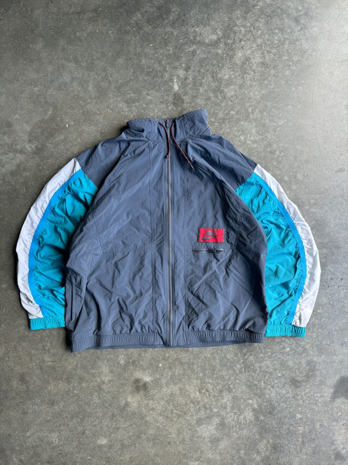 Nike 80s Nike Multi-Colored Streetwear Rare Windbreaker Size US XL / EU 56 / 4 - 1 Thumbnail