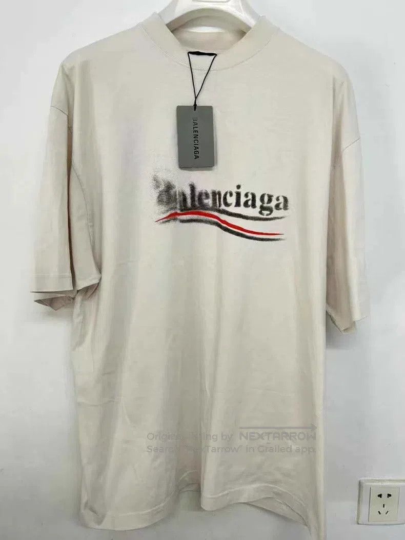 Balenciaga Balenciaga Fuzzy Coca-Cola Short Sleeve T-Shirt White S Size US S / EU 44-46 / 1 - 1 Thumbnail