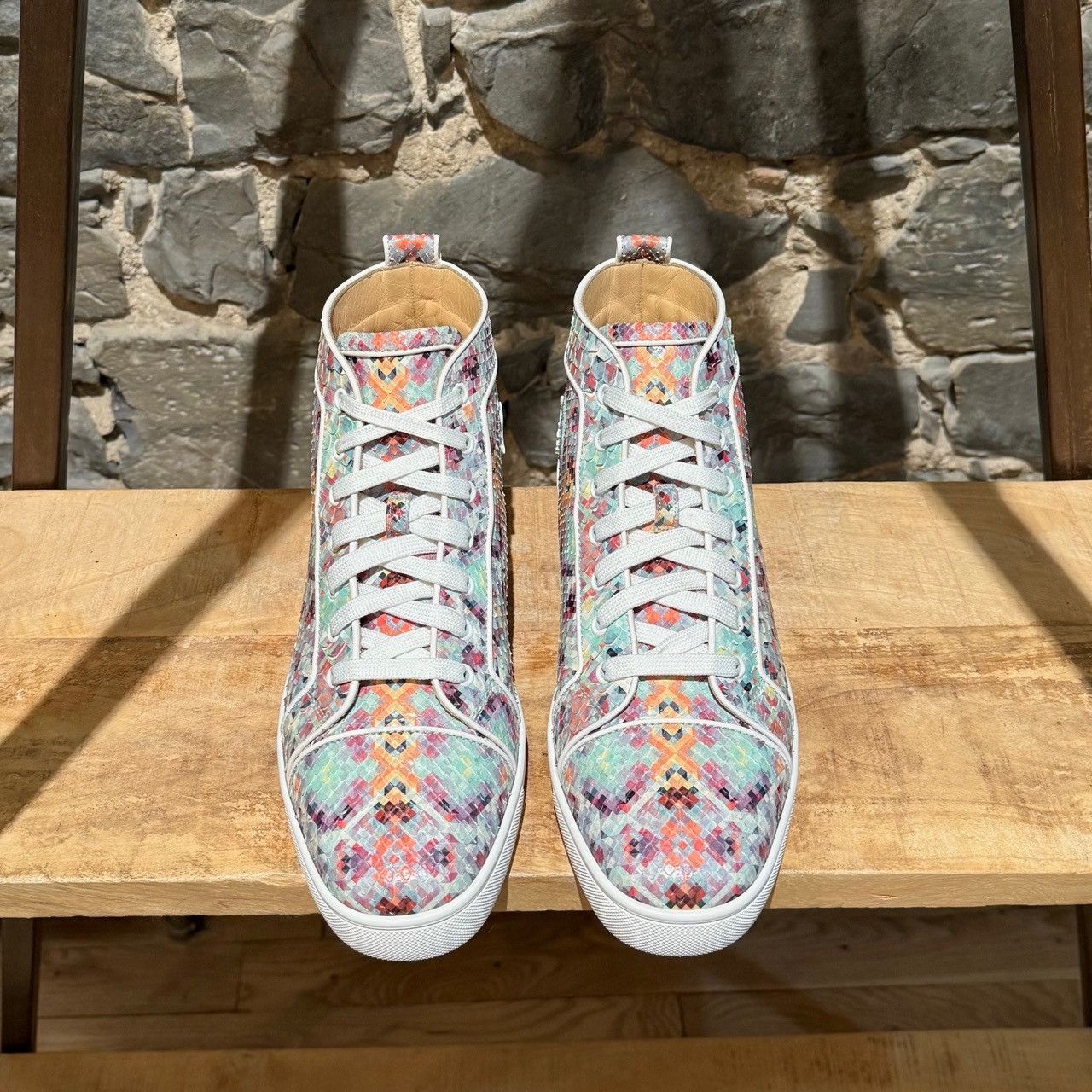 Christian Louboutin Christian Louboutin Louis Orlato Python Pixel Sneakers Size US 10 / EU 43 - 3 Thumbnail