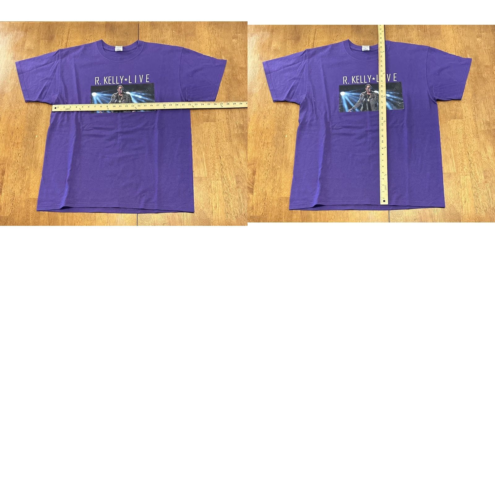 Fruit Of The Loom R. Kelly Tour T-Shirt Live Delta Pro Weight XL Purple Cotton Fruit of the Loom Regular Men Short Sleeve Logo Print Vintage? Size US XL / EU 56 / 4 - 8 Thumbnail