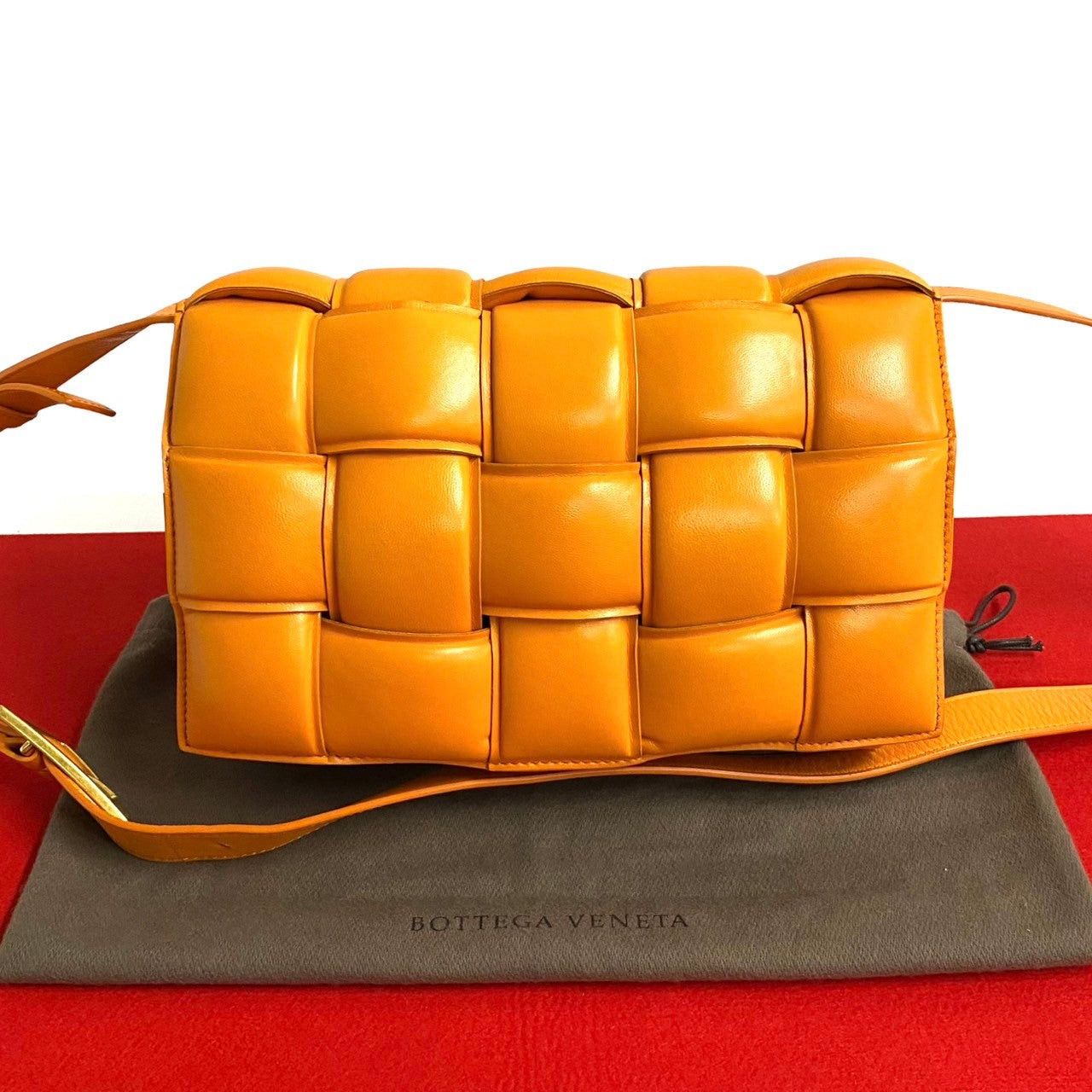 Bottega Veneta Bottega Veneta Shoulder Bag Orange Leather Size ONE SIZE - 1 Thumbnail