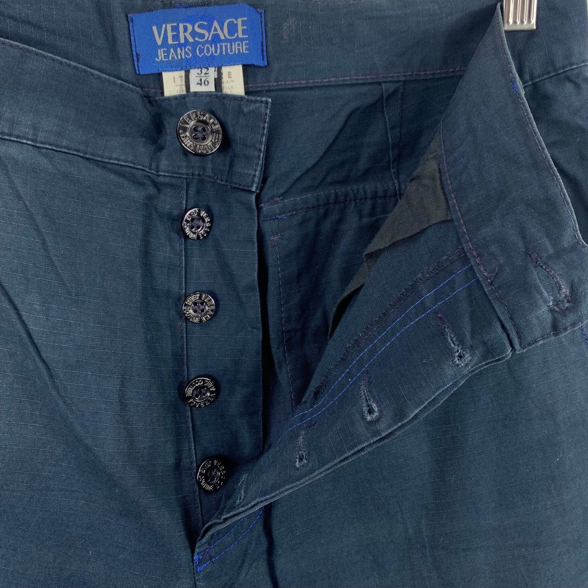 Versace VERSACE JEANS COUTURE ripstop single pocket cargo pants Size US 32 / EU 48 - 13 Thumbnail