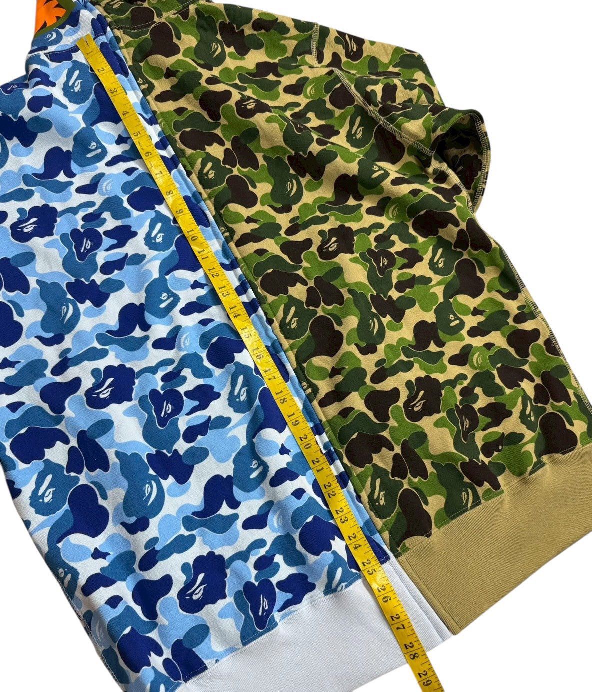 Bape BAPE Shark ALL Zip Hoodie green blue camo Size US XXL / EU 58 / 5 - 6 Thumbnail