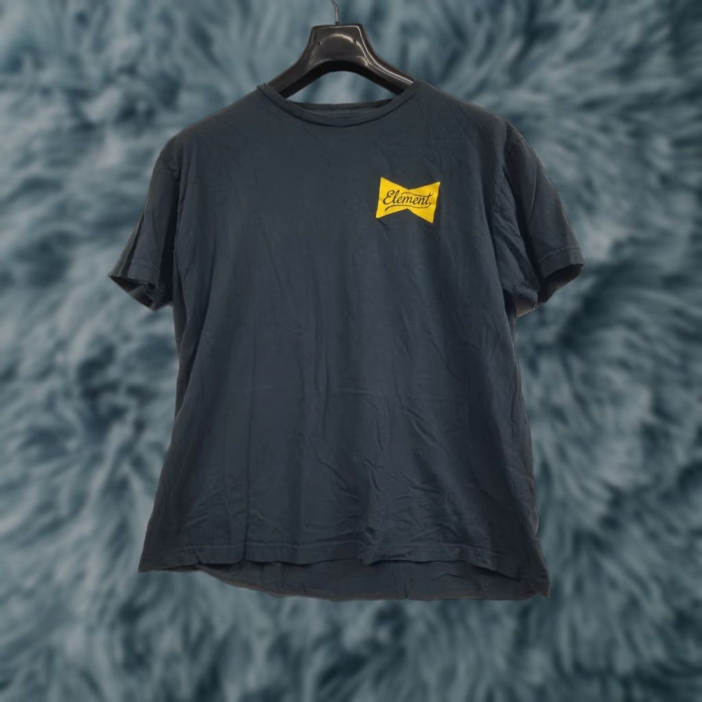 Element VINTAGE Element Shirt Mens Large Black Short Sleeve Logo Shirt Men COTTON Graphic Print Logo See Pics Size US L / EU 52-54 / 3 - 1 Thumbnail