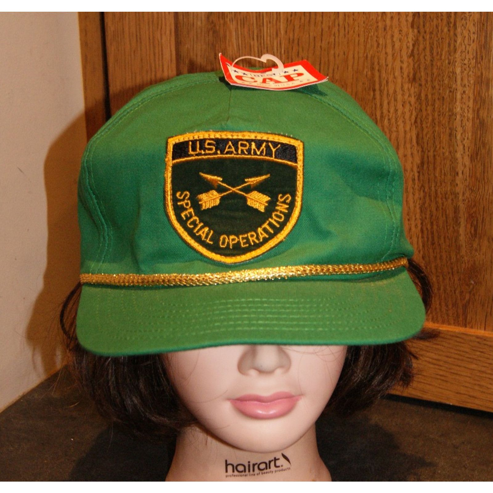 Vintage VTG NOS U.S. Army Special Forces Patch Cap Trucker Hat USA Size ONE SIZE - 1 Thumbnail
