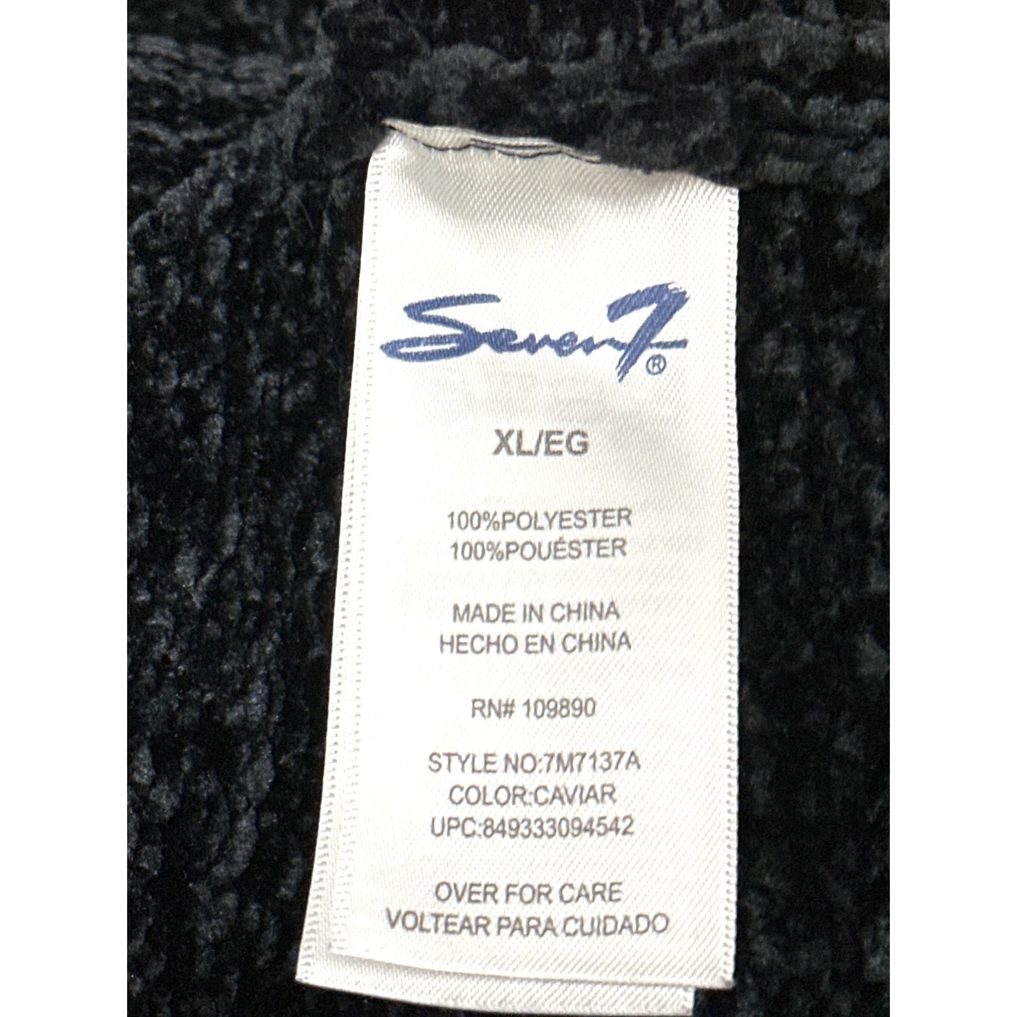 Seven 7 Seven7 Black Chenille Knit Sweater Soft Plush Crewneck Long Size XL / US 12-14 / IT 48-50 - 7 Thumbnail