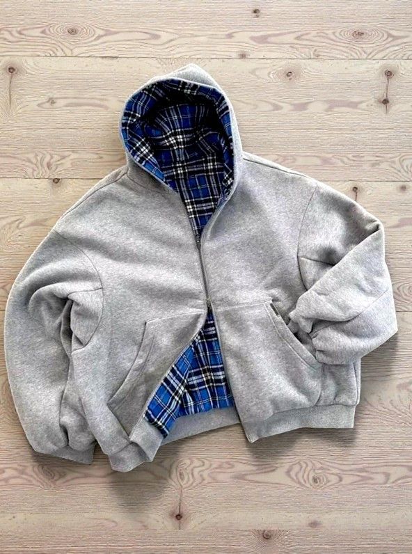 Other Grey Reversible Zip-up hoodie Size US M / EU 48-50 / 2 - 1 Thumbnail