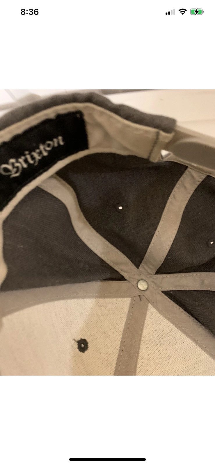 Brixton Brixton cap hat OSFM gray tan Size ONE SIZE - 6 Thumbnail