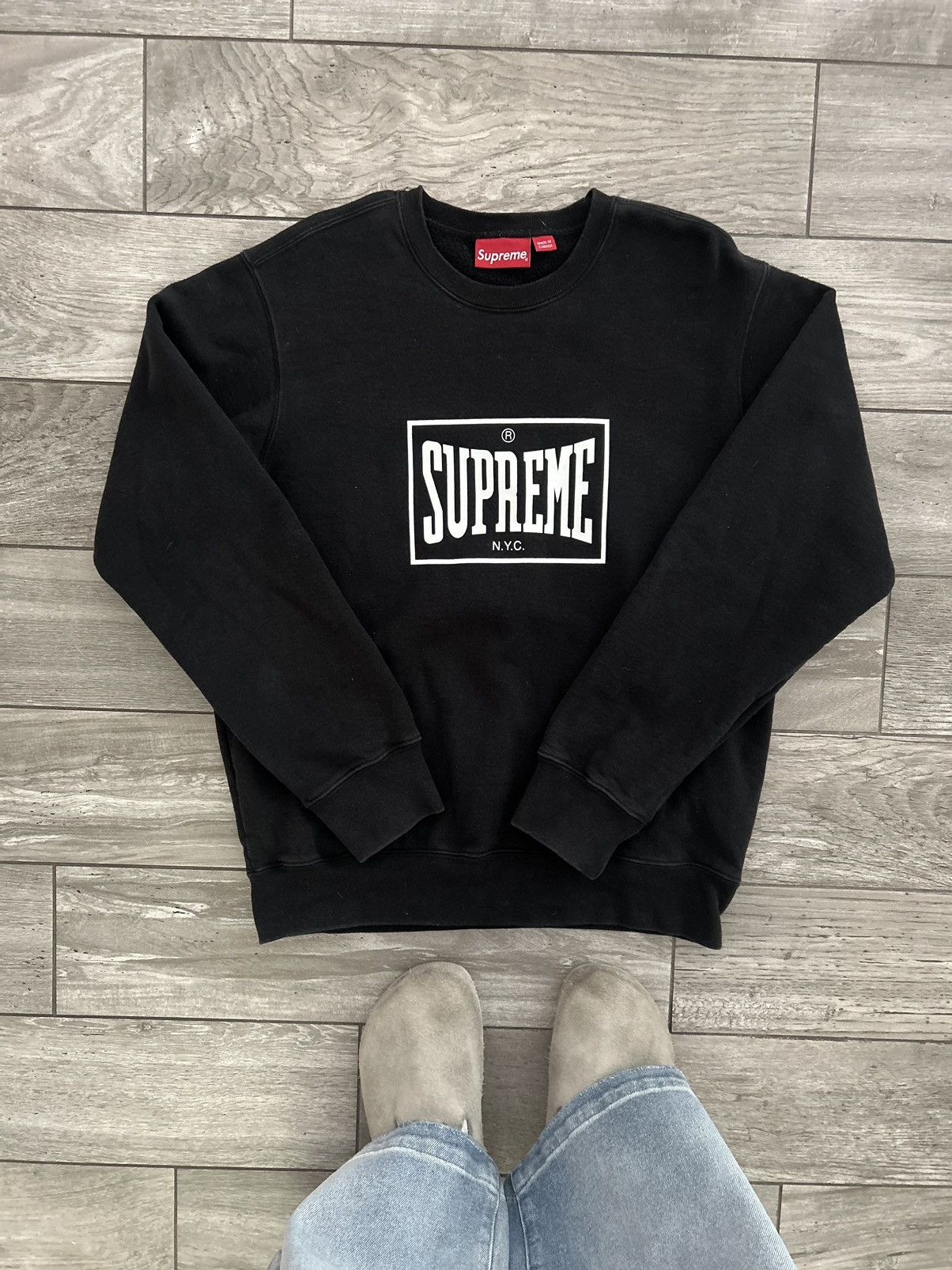 Supreme Hellraiser Sweater Black Mサイズ Supreme Hellraiser Sweater (SS18) - $178