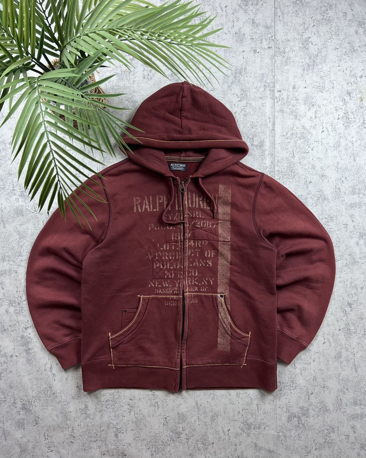 Polo Ralph Lauren 00s Ralph Lauren Vintage Y2K Oversized Retro Zip Hoodie Size US XL / EU 56 / 4 - 1 Thumbnail