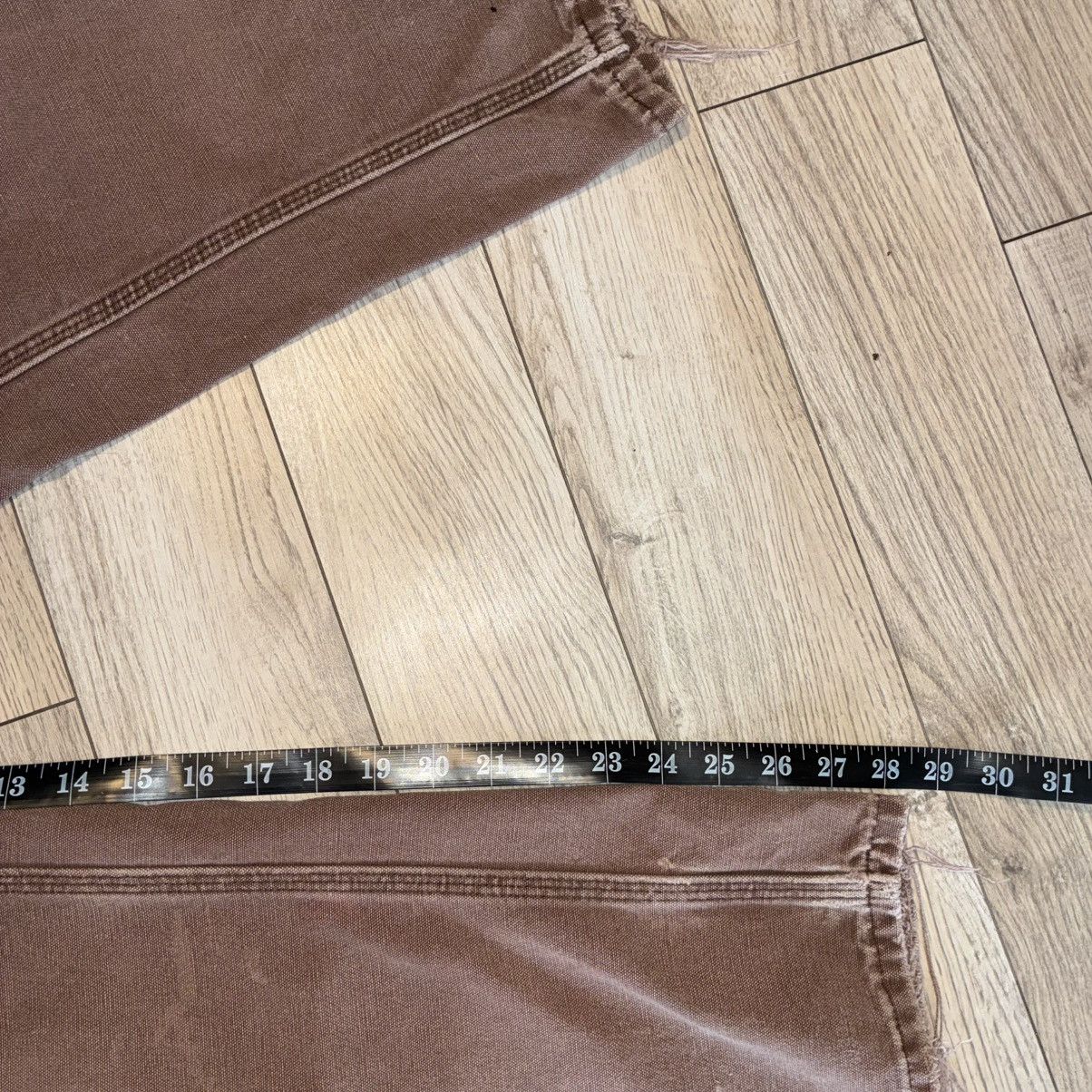 Carhartt Brown Carhartt carpenter pants distressed thrashed Size US 30 / EU 46 - 6 Thumbnail