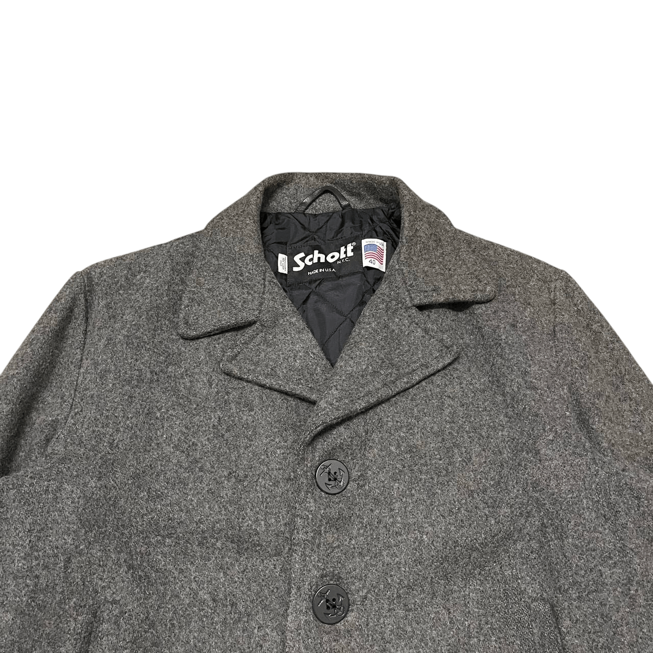 Schott Vintage Schott Peacoat Wool Size US M / EU 48-50 / 2 - 2 Thumbnail