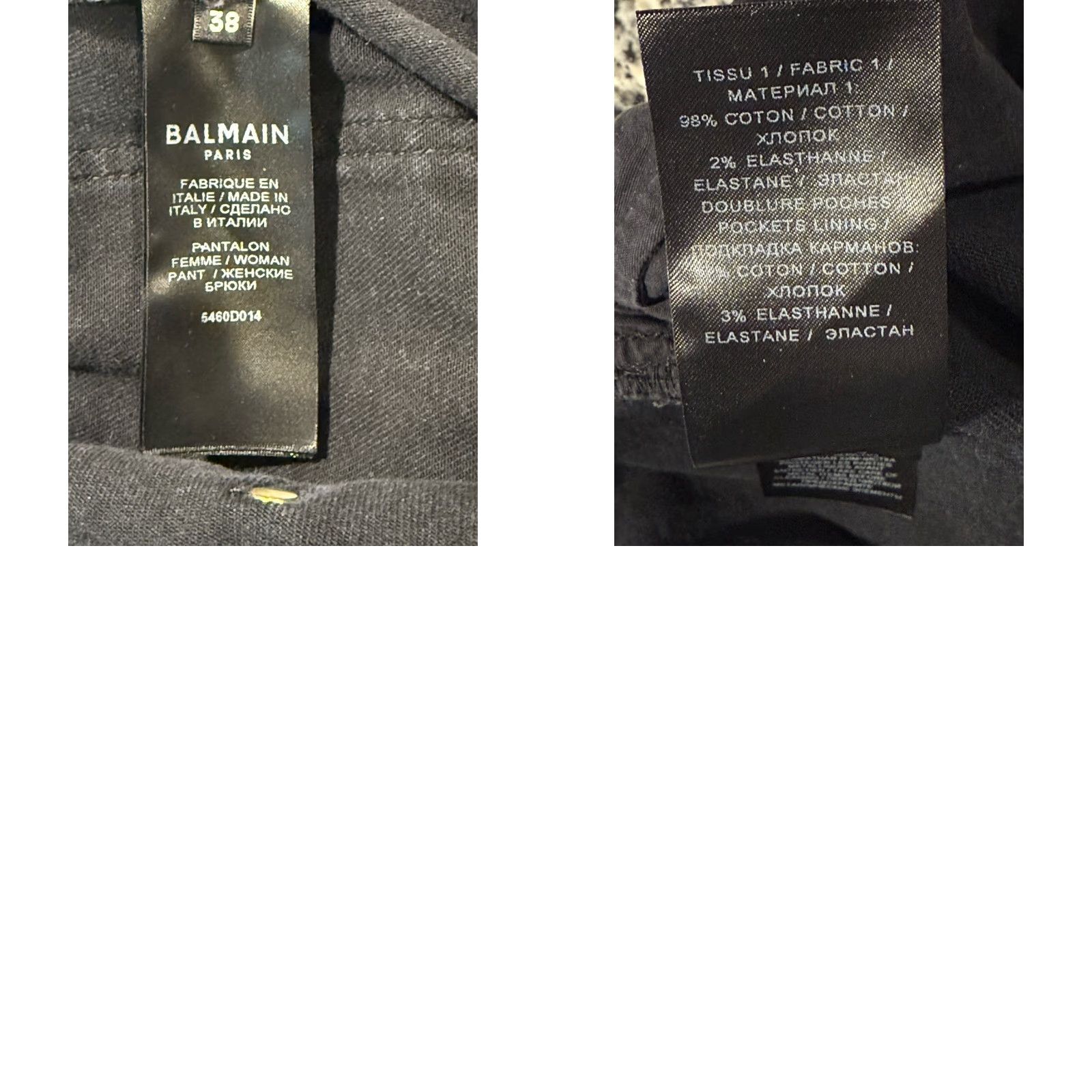 Balmain VINTAGE Balmain Paris Men Jeans Skinny Denim Black Size 27x29.5 Size US 27 - 8 Thumbnail