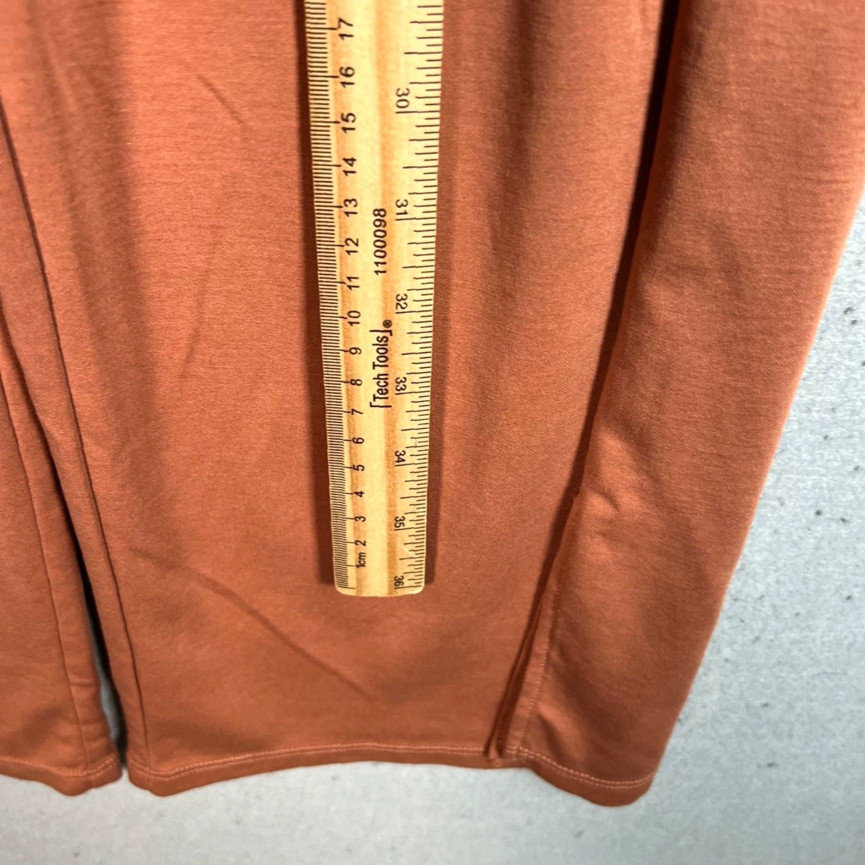 Mango Mango Womens XS High-Waisted Wide-Leg Rust Orange Pants Size 26" / US 2 / IT 38 - 6 Thumbnail