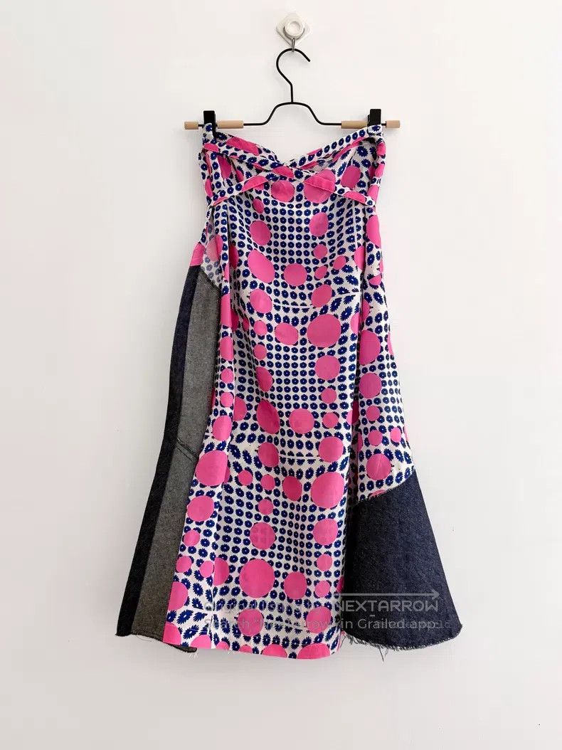Comme des Garcons Comme Des Garcons size F Polka Dot Patchwork Wrap Skirt Size 23" - 2 Thumbnail