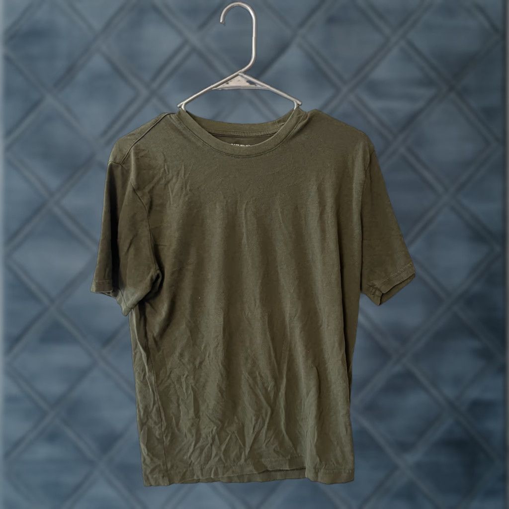 Banana Republic Banana Republic T-Shirt Mens M Green Solid Crew Neck Short Sleeve Size US M / EU 48-50 / 2 - 1 Thumbnail