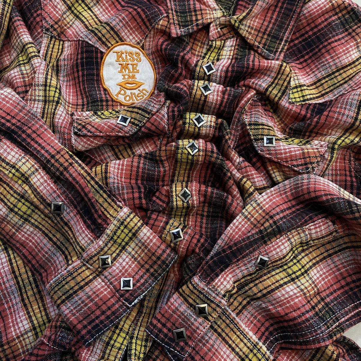 Cowboy Equipment × Japanese Brand × Vintage Vtg lucky store americana western style with diamond button Size US L / EU 52-54 / 3 - 4 Thumbnail