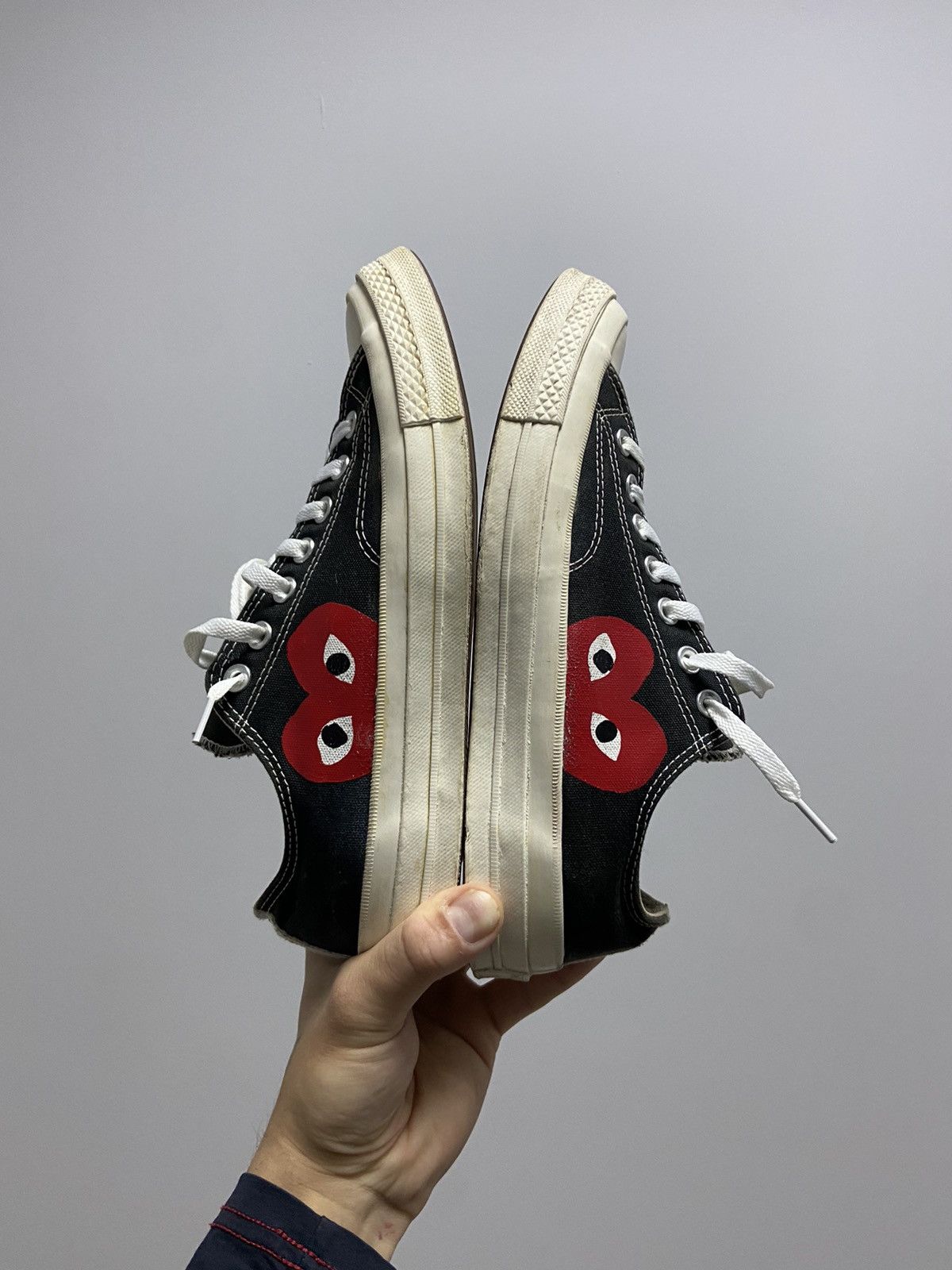 Comme des Garcons PLAY × Converse × Vintage Play Come Des Garcons x Converse Vintage Low Top Size US 9 / EU 42 - 8 Thumbnail