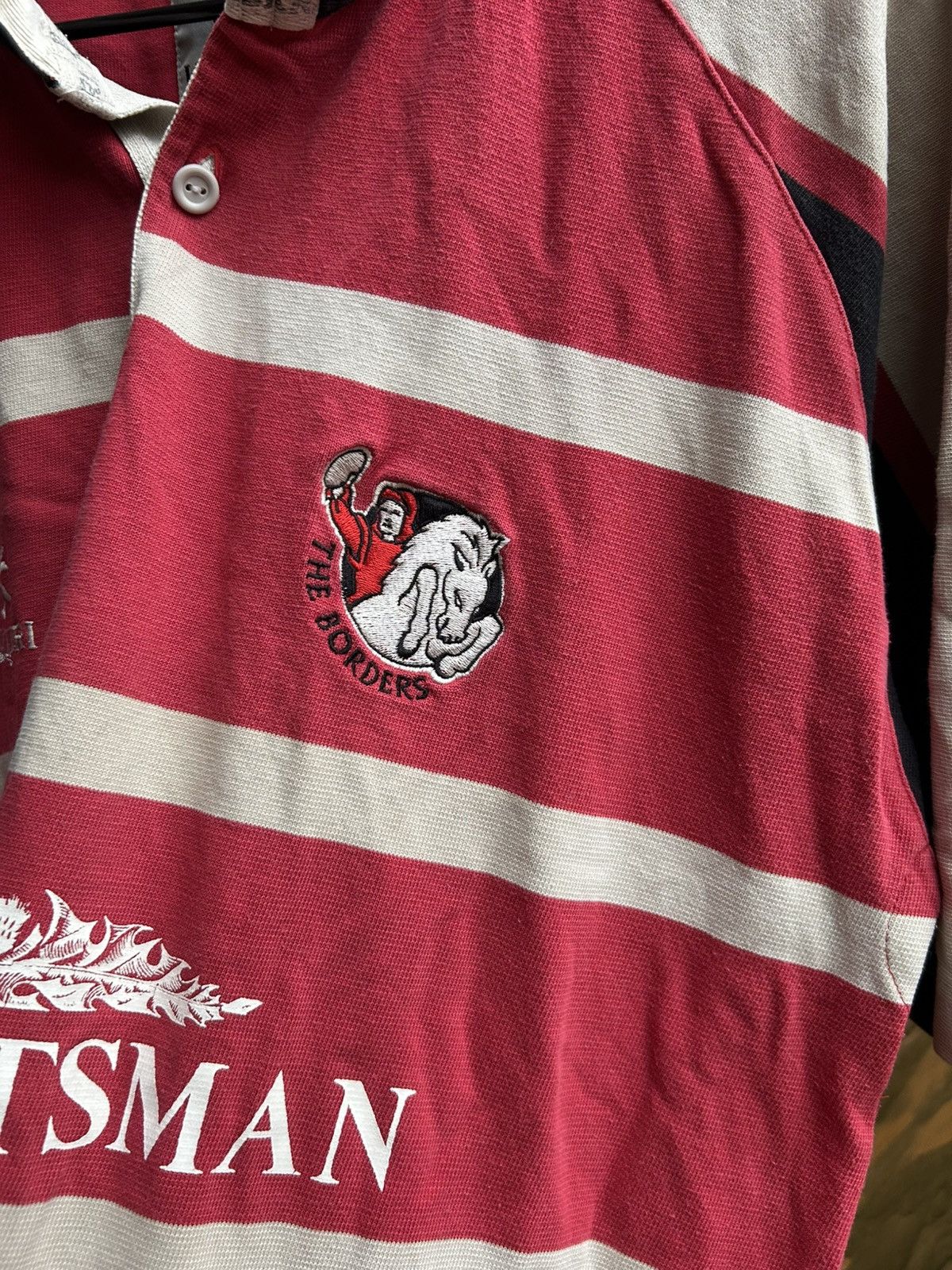 Vintage 2002-04 Border Reivers The Borders Pro Home Rugby Shirt Size US L / EU 52-54 / 3 - 5 Thumbnail