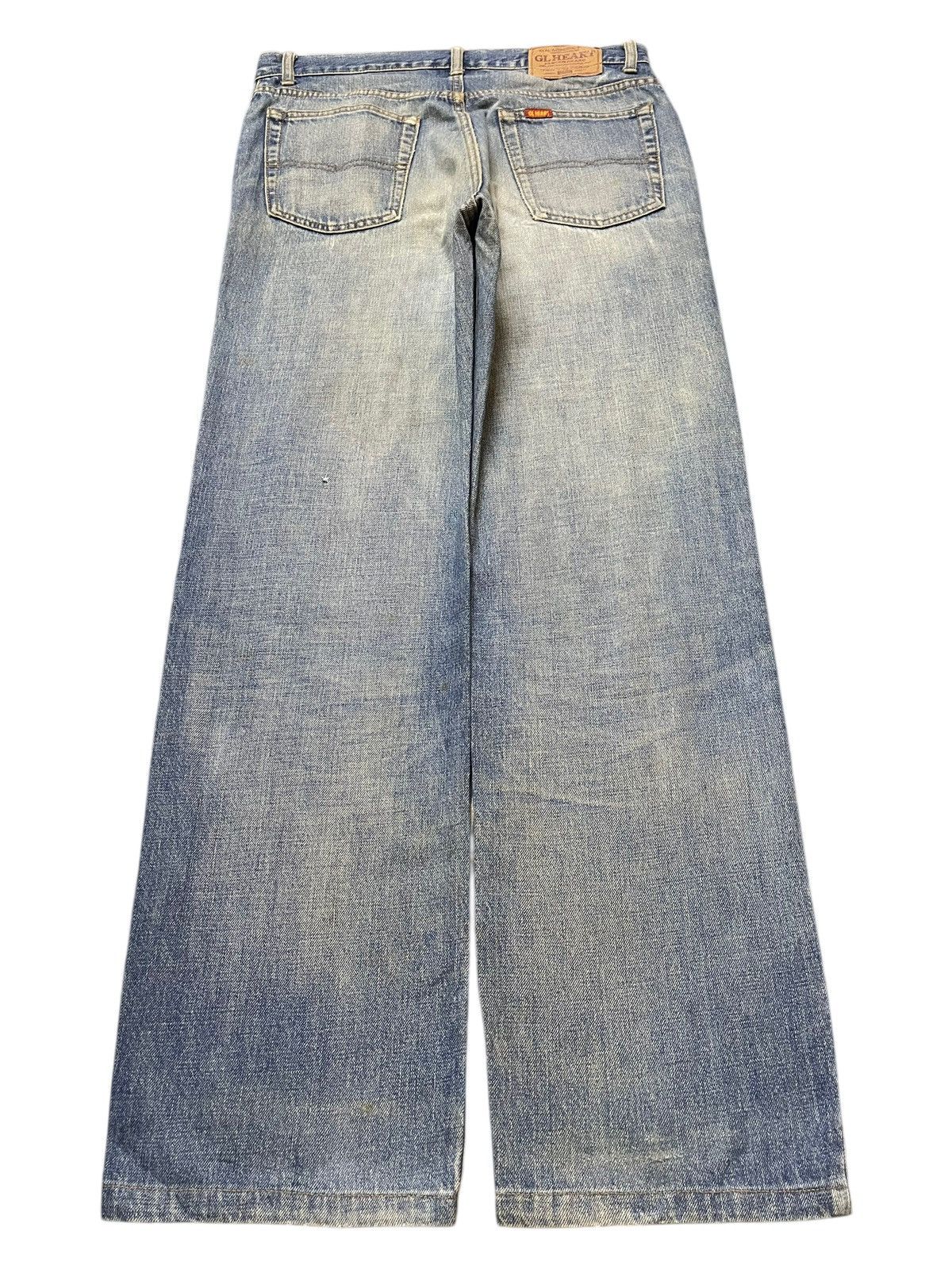 In The Attic Vintage Japanese Brand Mud Wash Faded Distress Loose Jeans Size US 33 - 2 Thumbnail