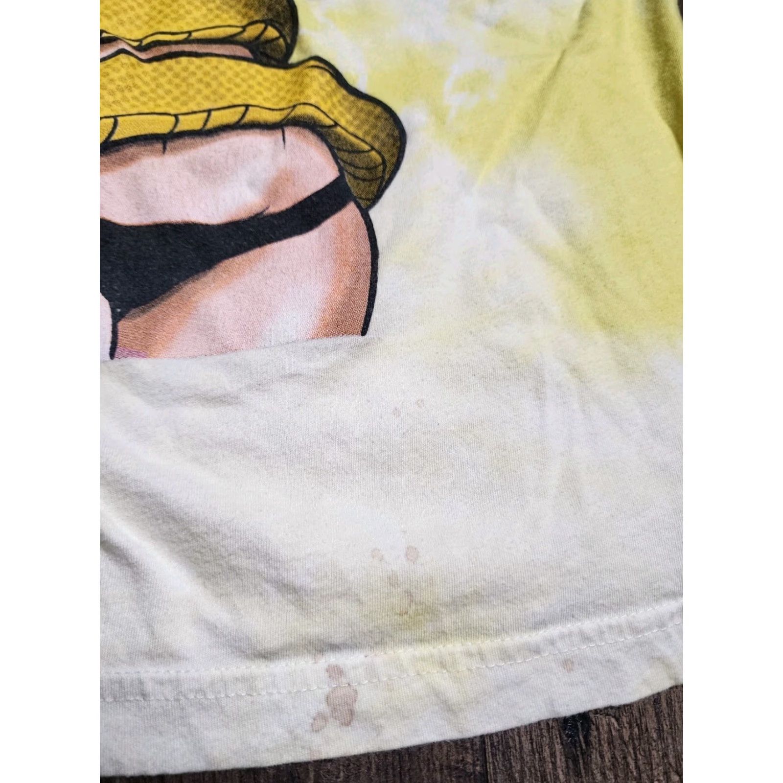 Broken Promises Co. Broken Promises Shirt Adult Large Yellow Tie Dye Anime Mens Size US L / EU 52-54 / 3 - 4 Thumbnail