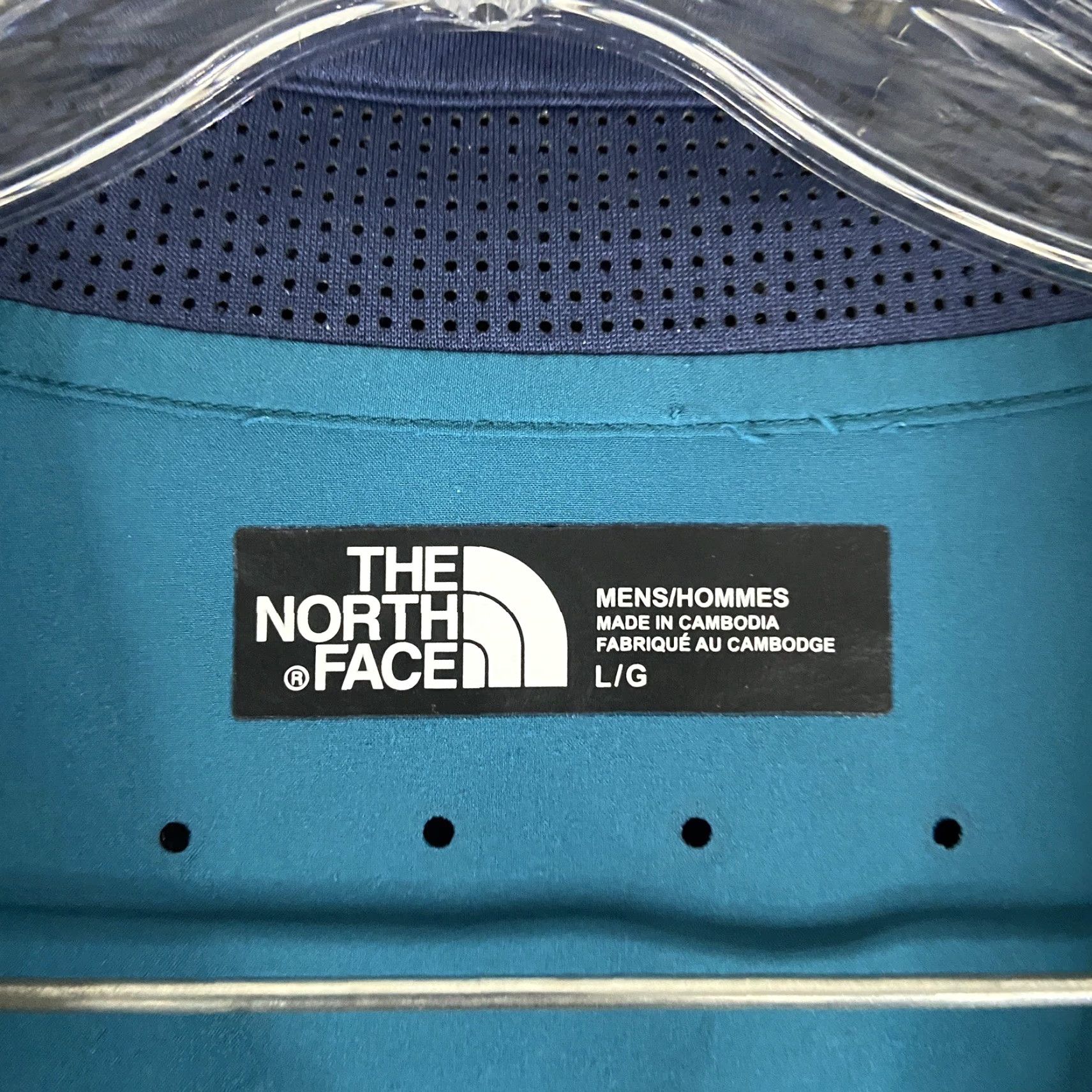 The North Face THE NORTH FACE Blue Polo Shirt Men's Large Size US L / EU 52-54 / 3 - 7 Thumbnail