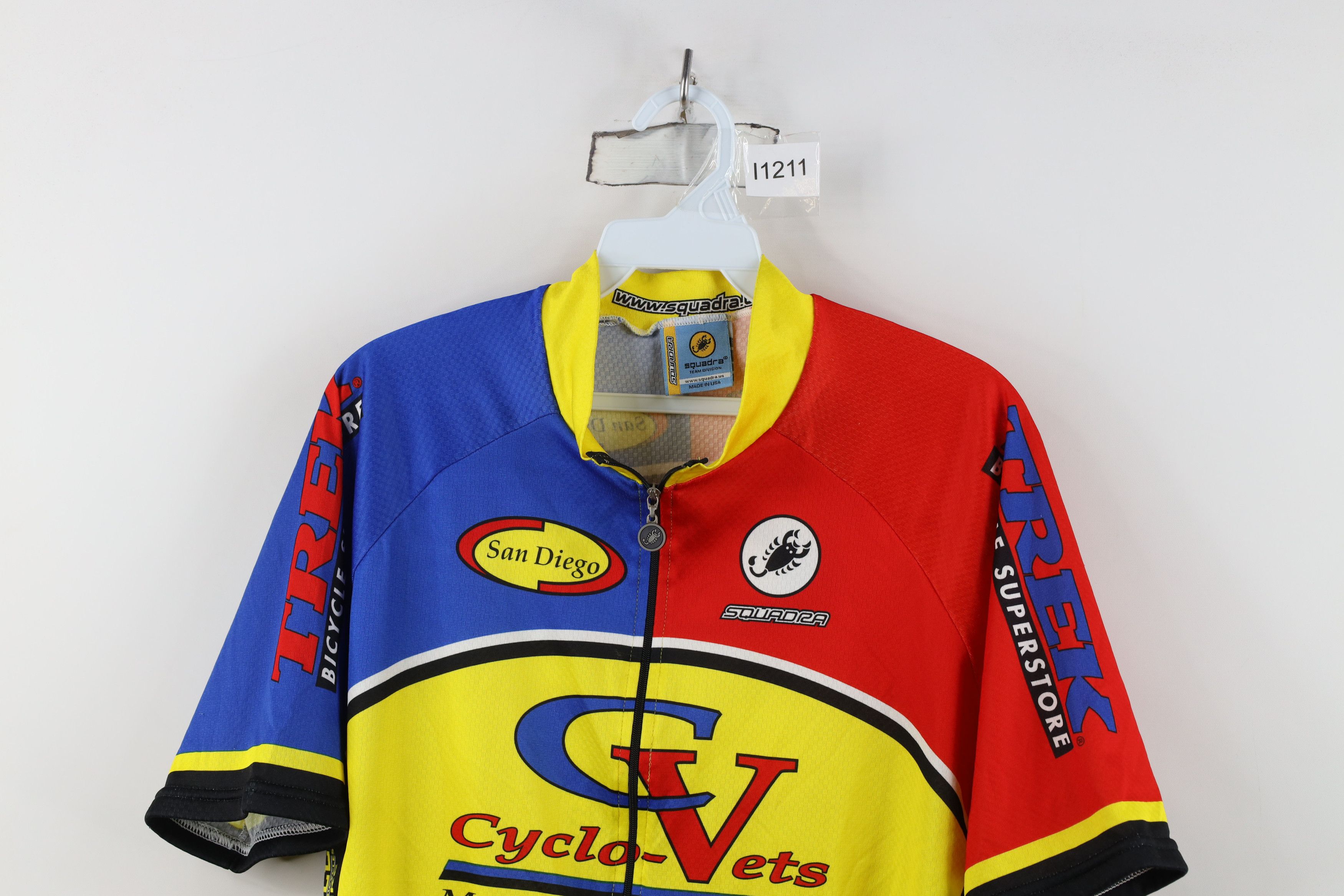 Vintage Vintage Squadra Raglan Sleeve Bicycle Cycling Jersey USA Size US XL / EU 56 / 4 - 2 Thumbnail